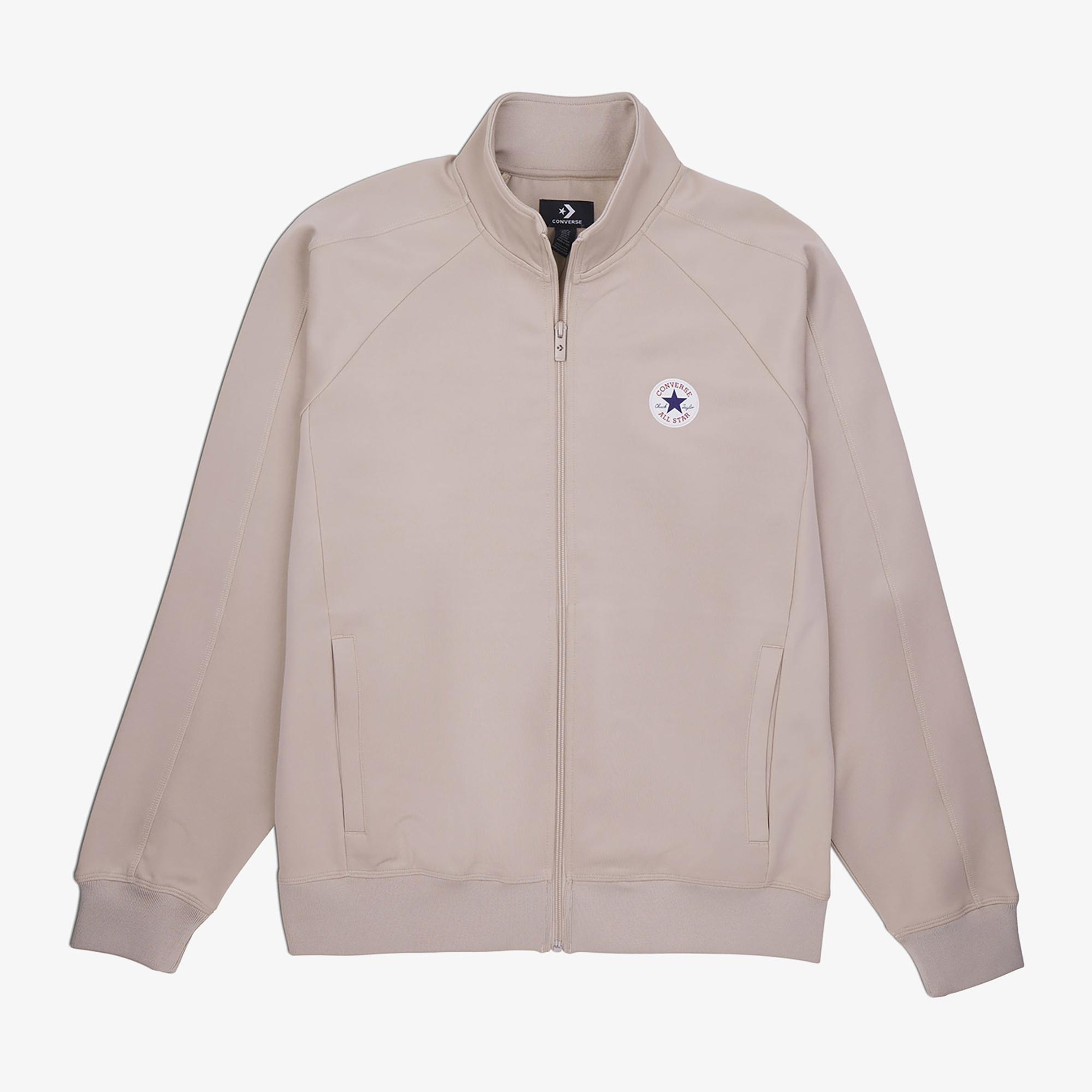 Converse Erkek Fermuarlı Bej Eşofman Üstü