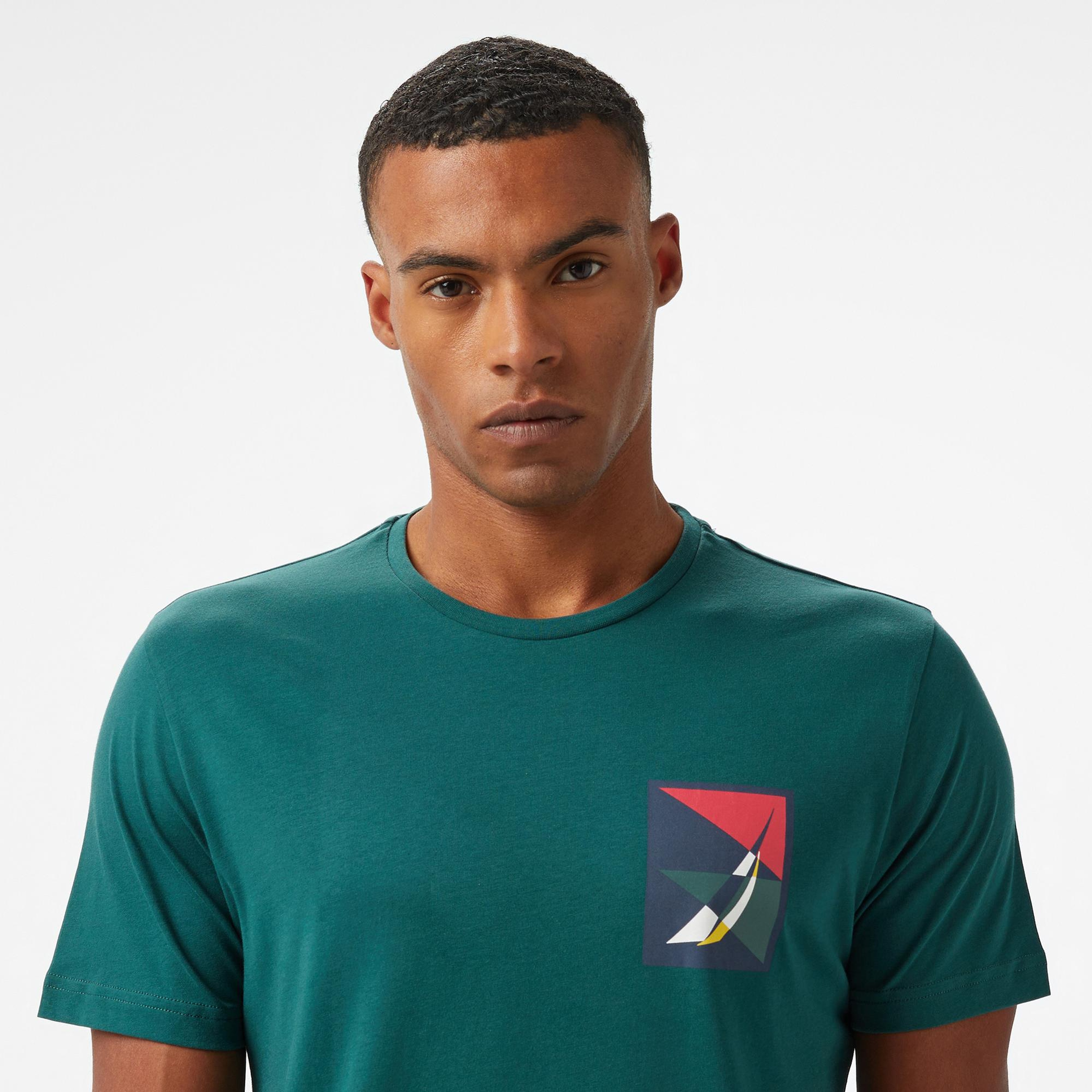 Nautica Erkek Yeşil Regular Fit T-Shirt