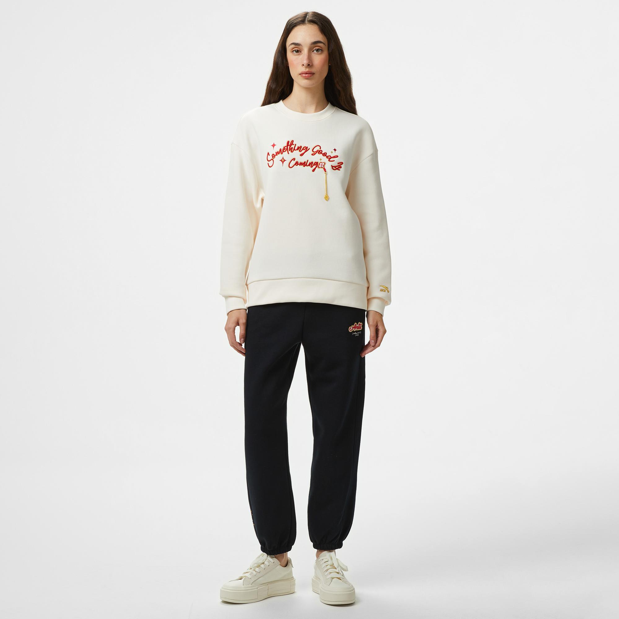 Anta CNY Good Luck Kadın Siyah Eşofman Altı