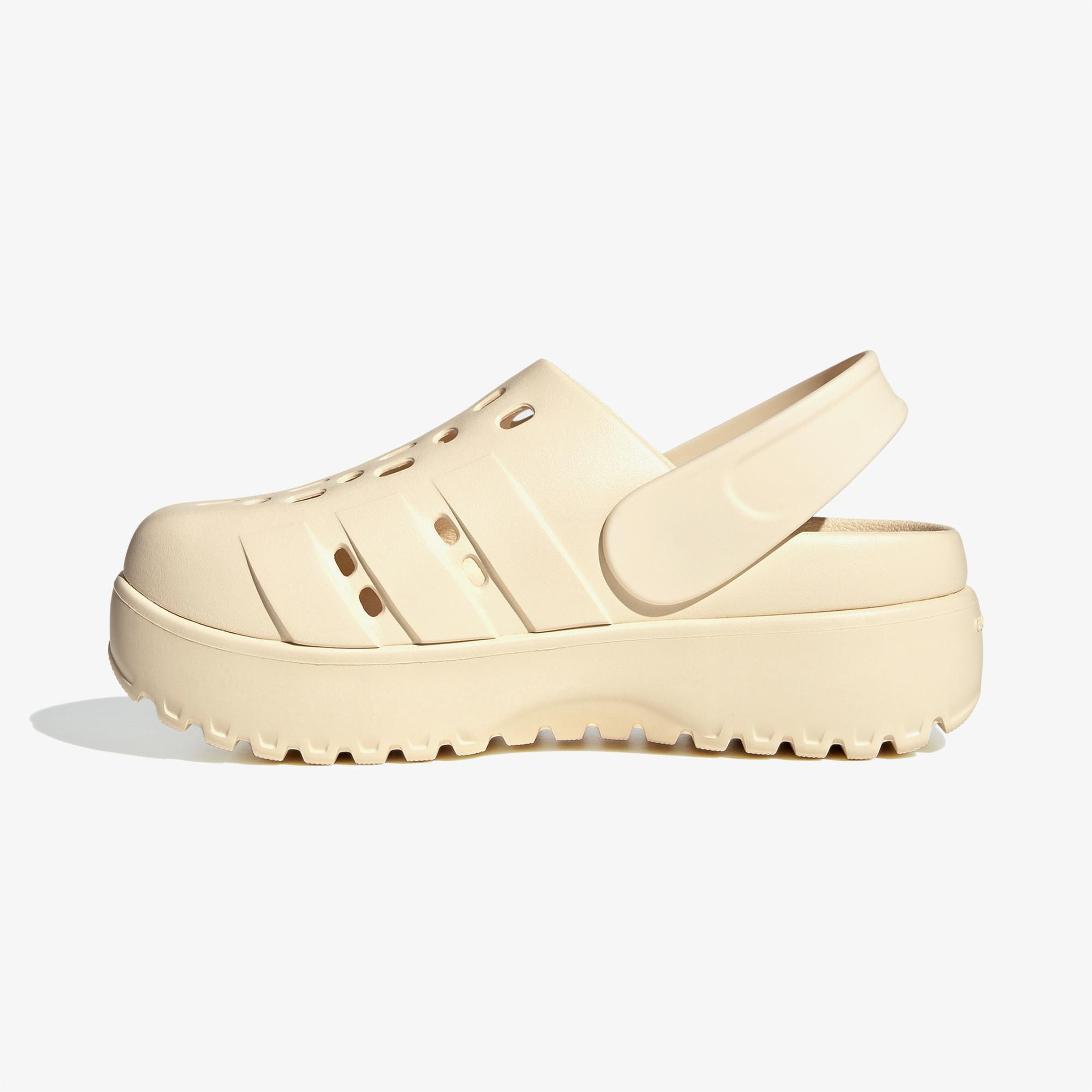 adidas Adilette Clog Platform Unisex Beyaz Sandalet