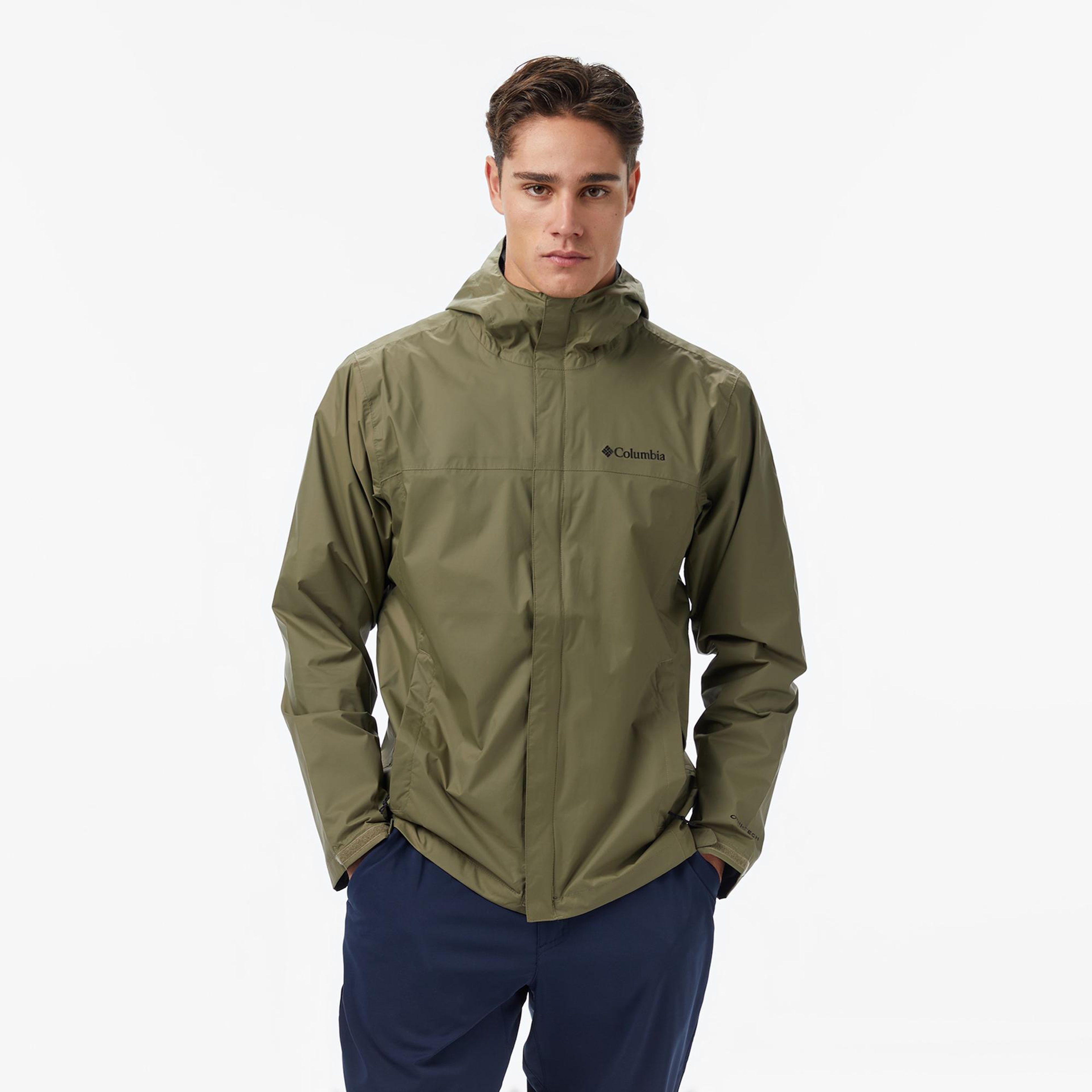 Columbia Watertight II Erkek Yeşil Yağmurluk