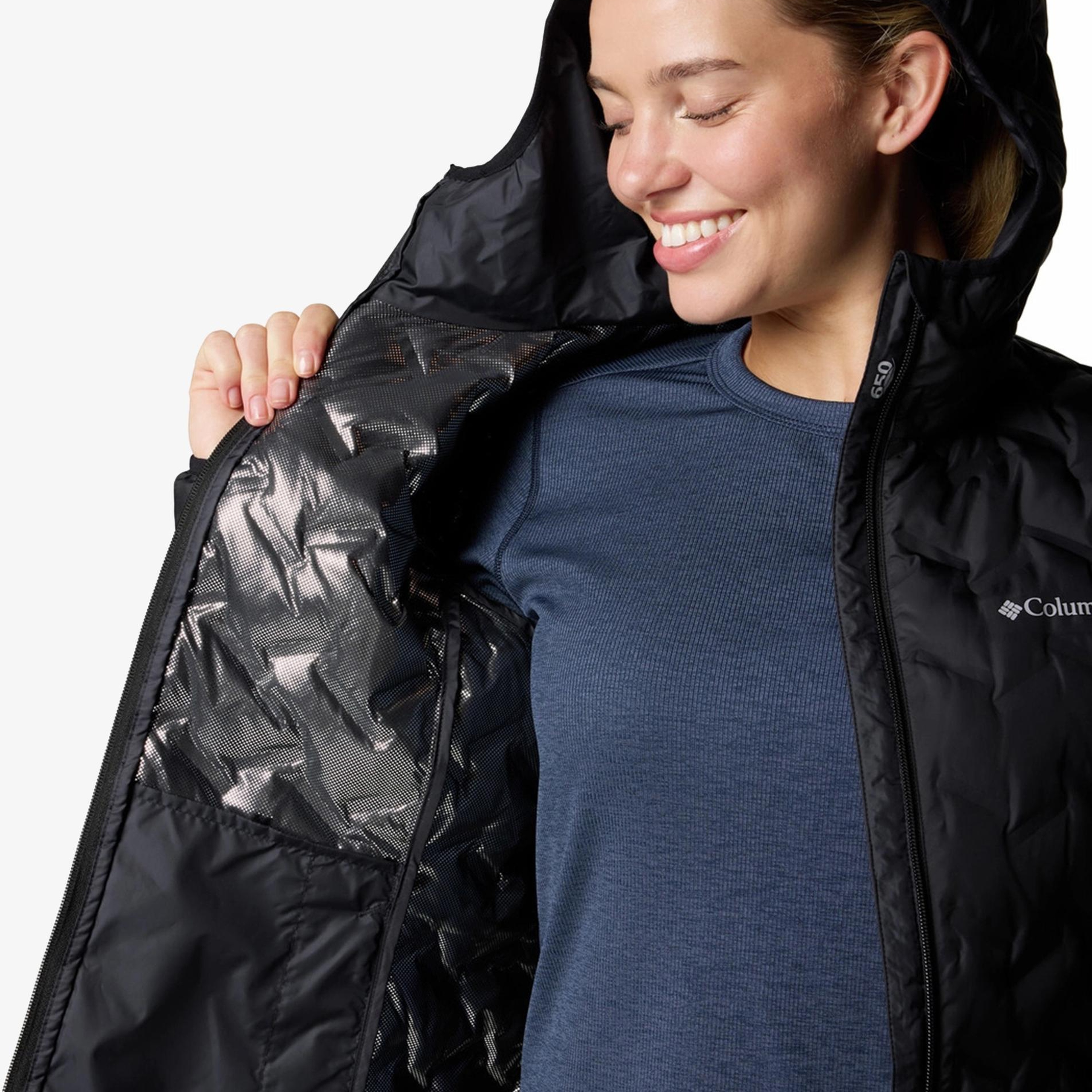 Columbia Delta Ridge II Down Kadın Siyah Mont