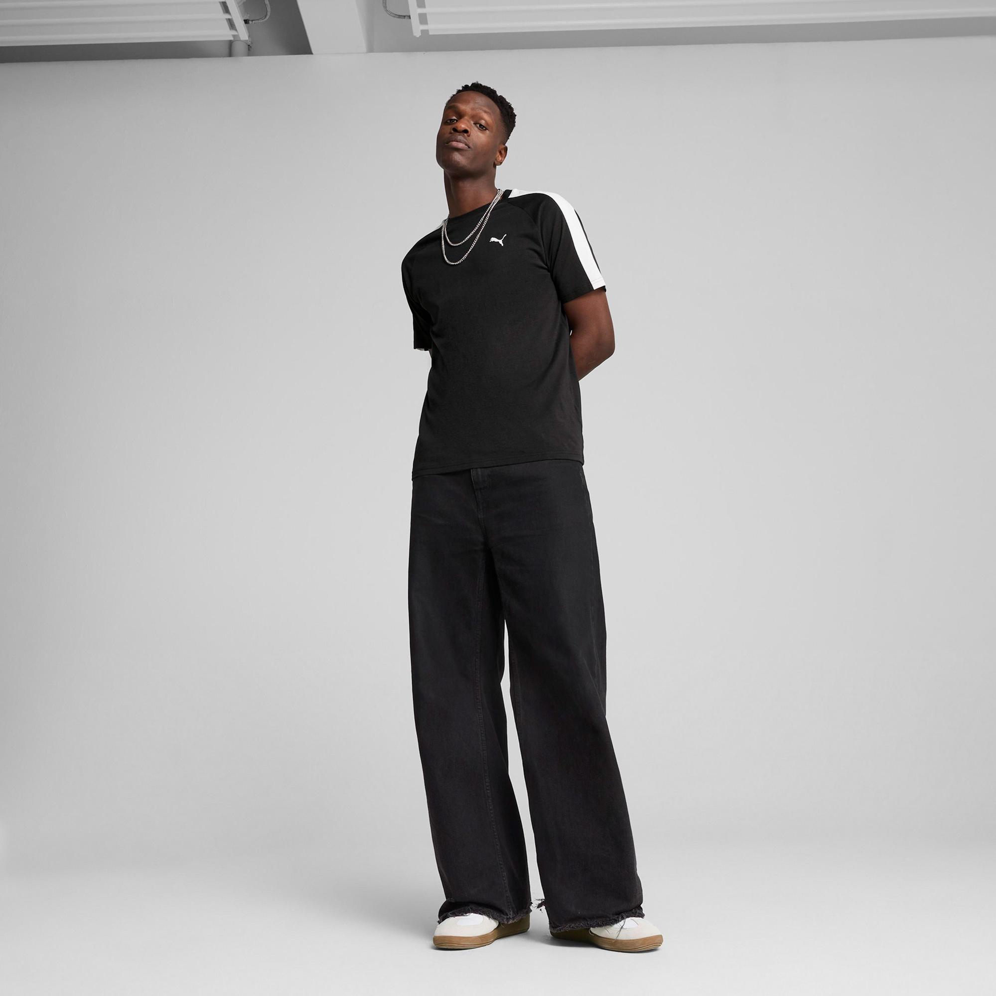 Puma T7 Erkek Siyah T-Shirt