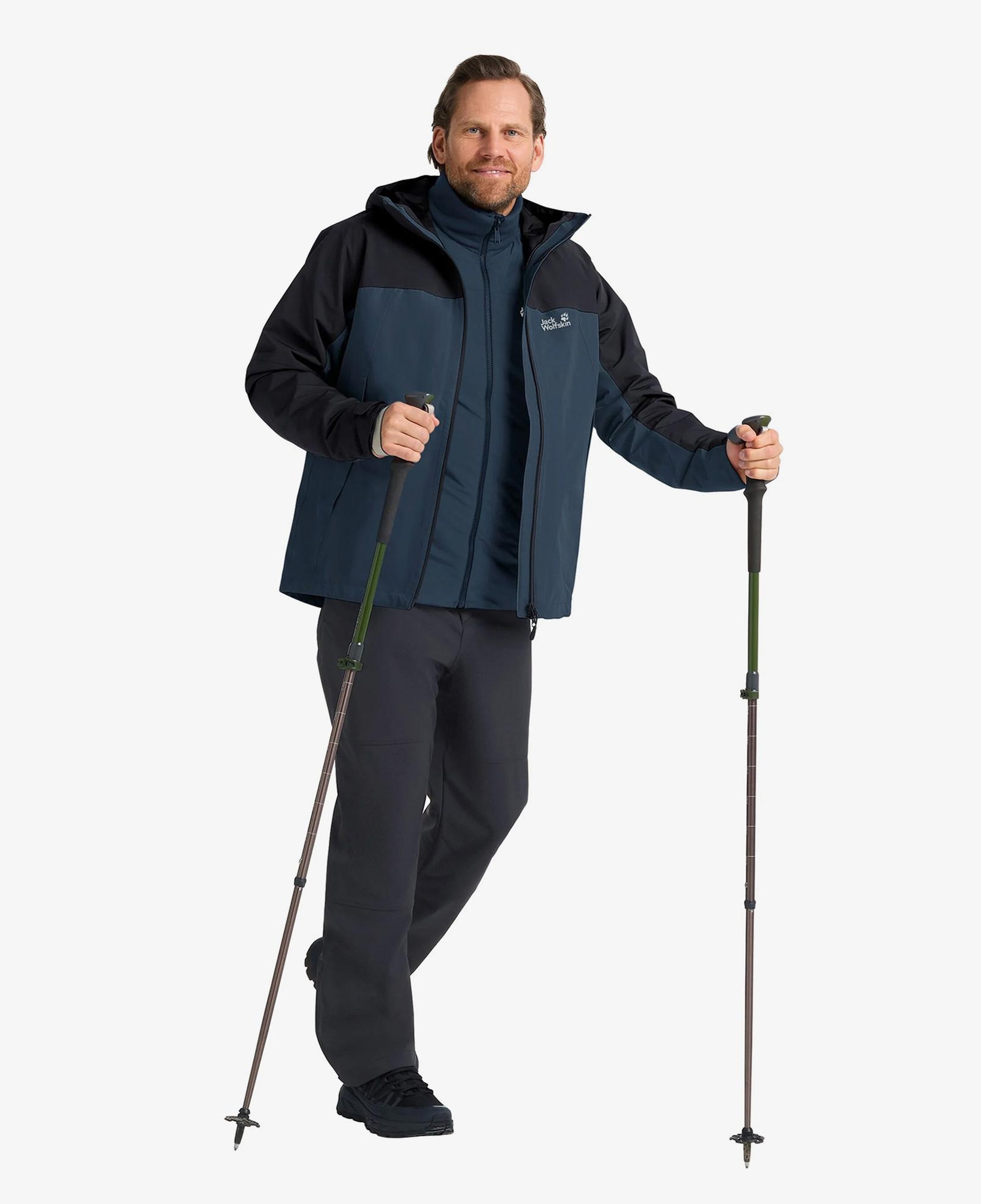 Jack Wolfskin Wild Places 3in3 Erkek Lacivert Ceket