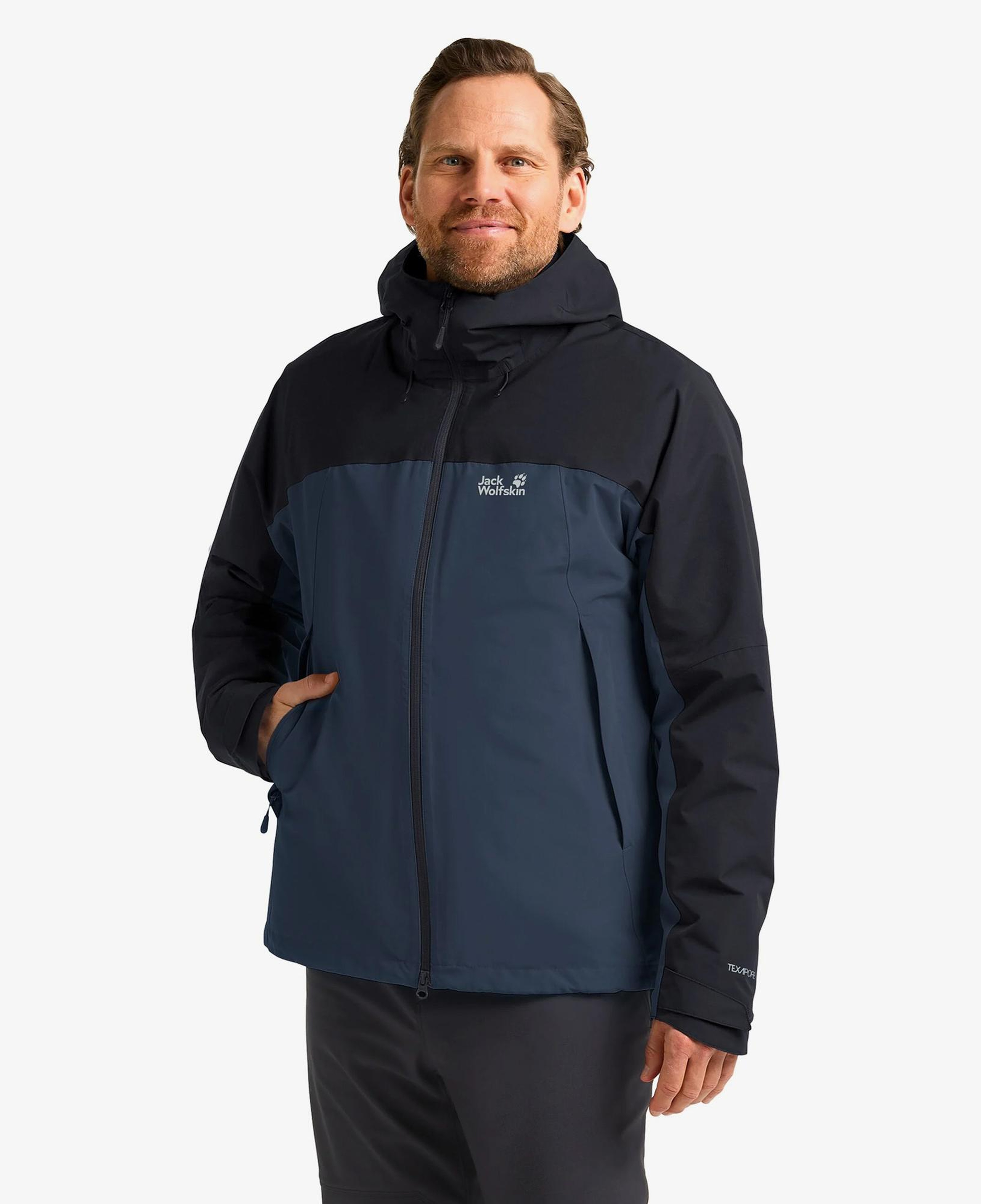 Jack Wolfskin Wild Places 3in3 Erkek Lacivert Ceket