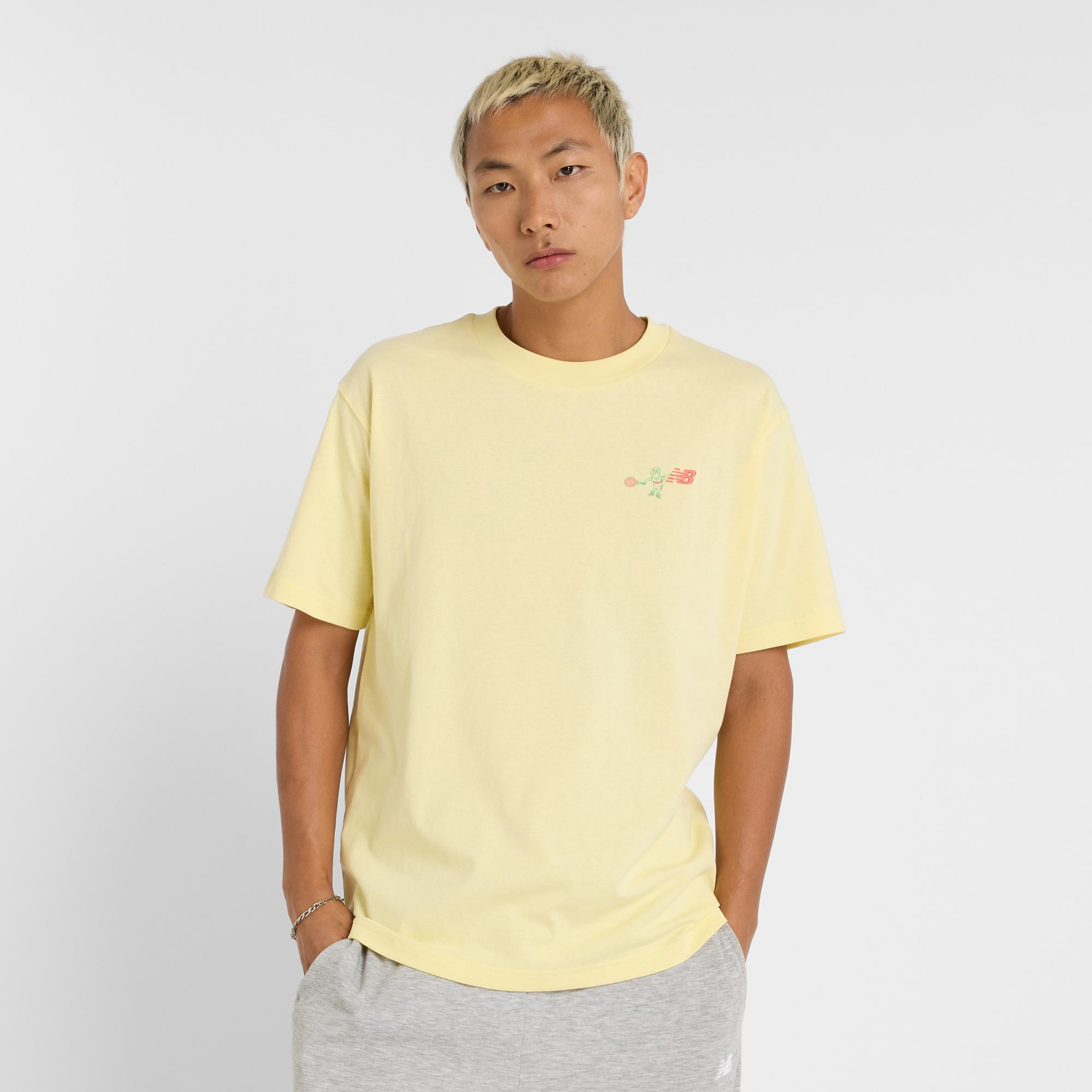 New Balance MT51903 Erkek Sarı T-Shirt