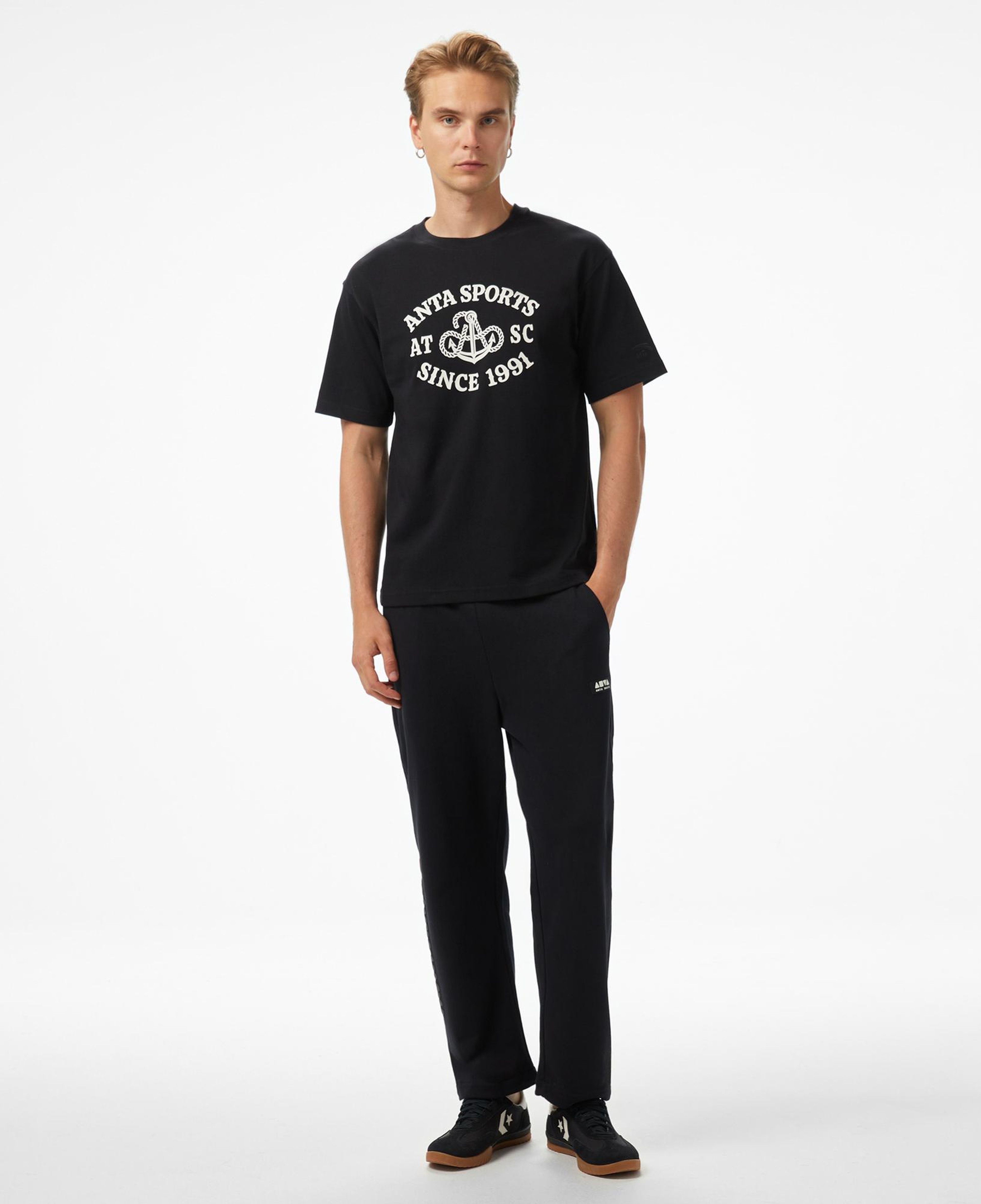 Anta Sports Club Erkek Siyah T-Shirt