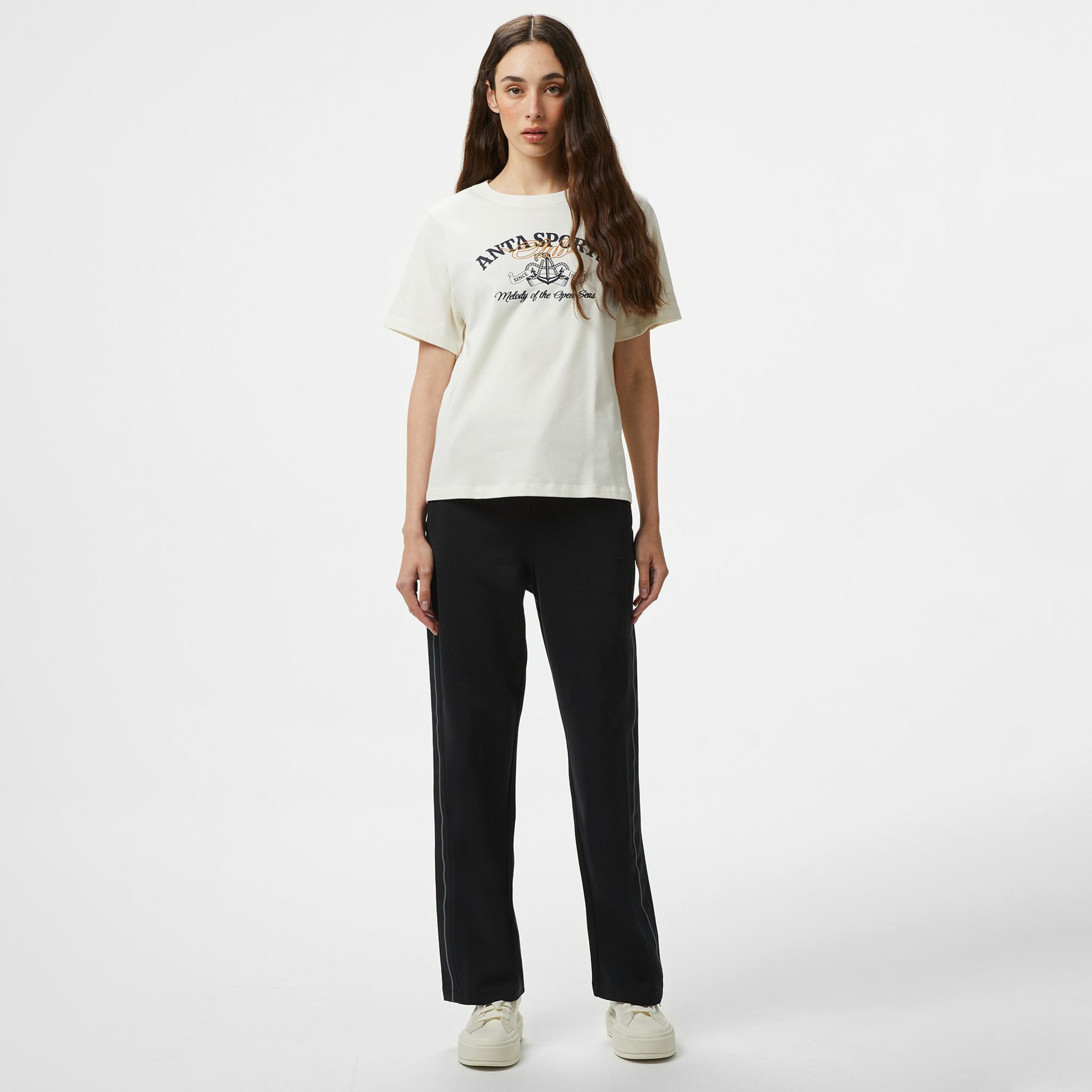 Anta Sports Club Kadın Beyaz T-Shirt