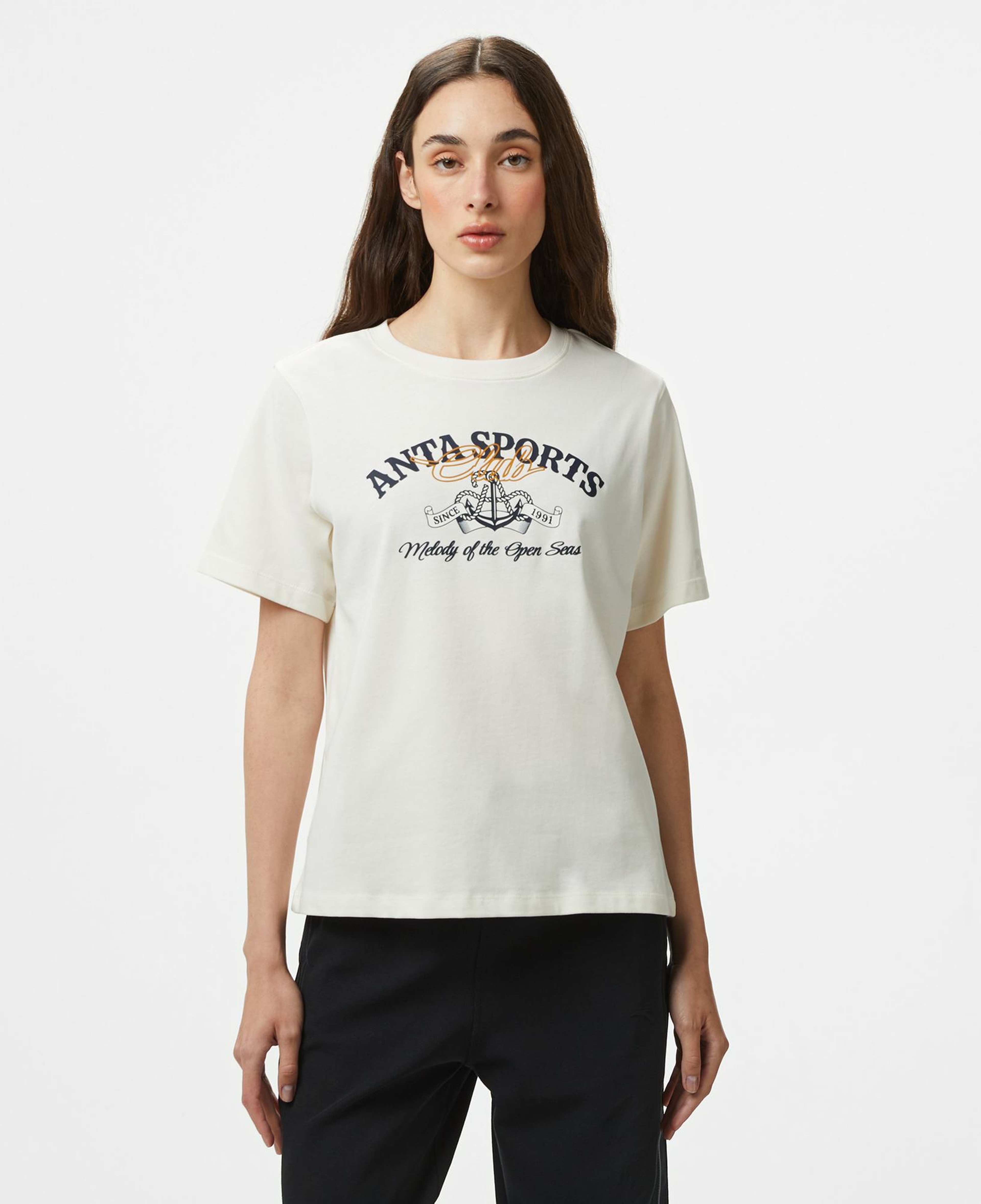 Anta Sports Club Kadın Beyaz T-Shirt