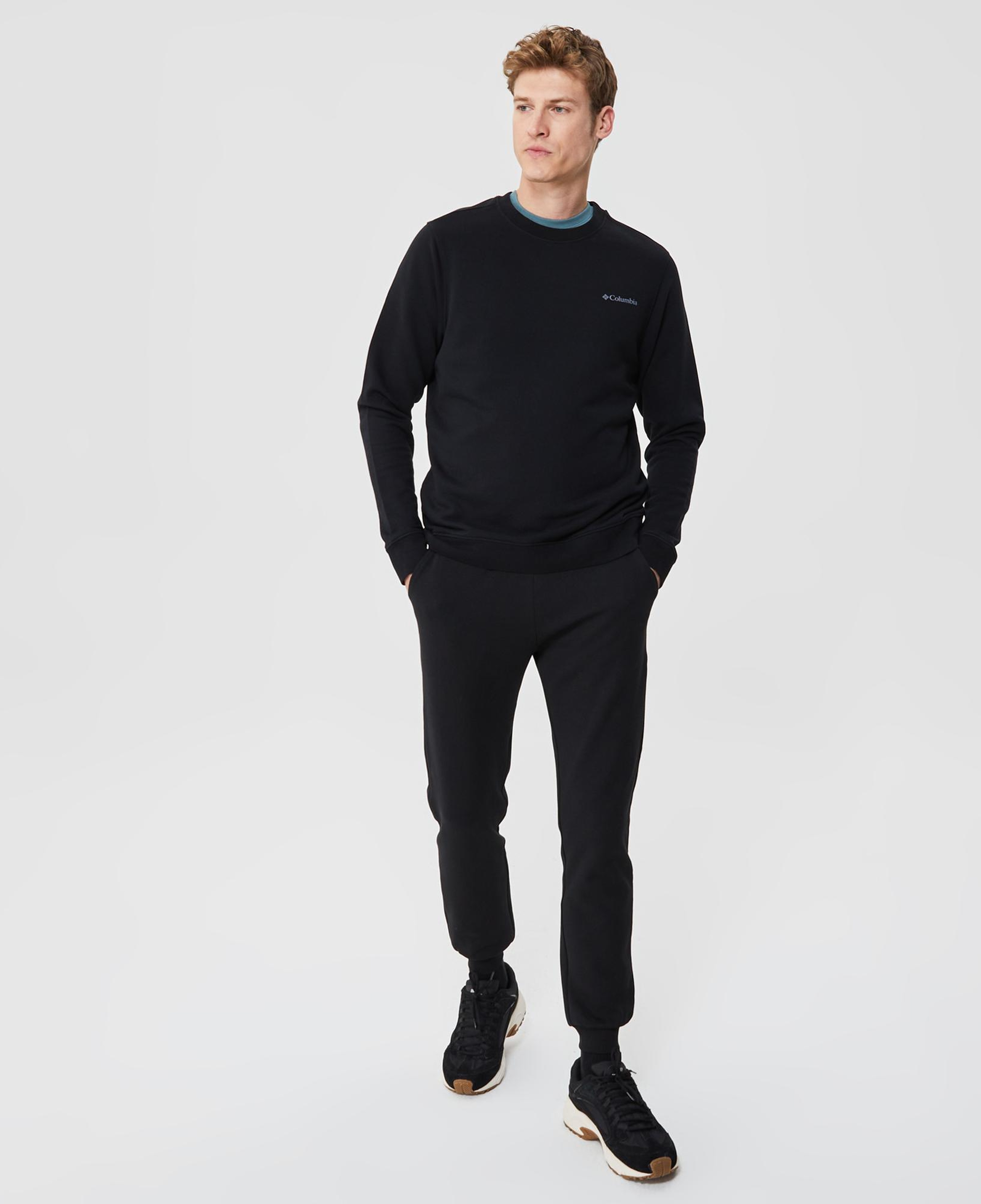 Columbia Basic Crew Erkek Siyah Sweatshirt