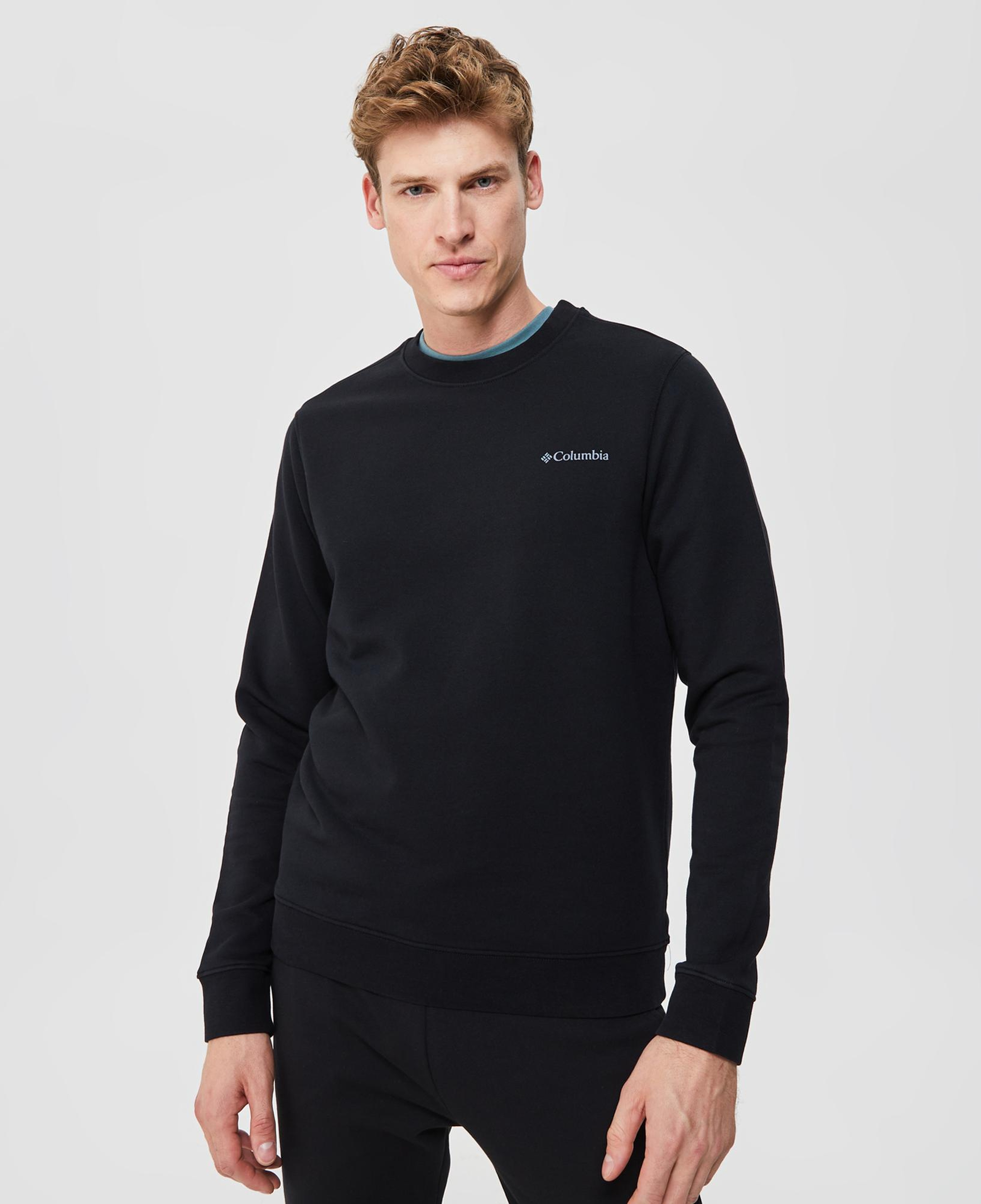 Columbia Basic Crew Erkek Siyah Sweatshirt
