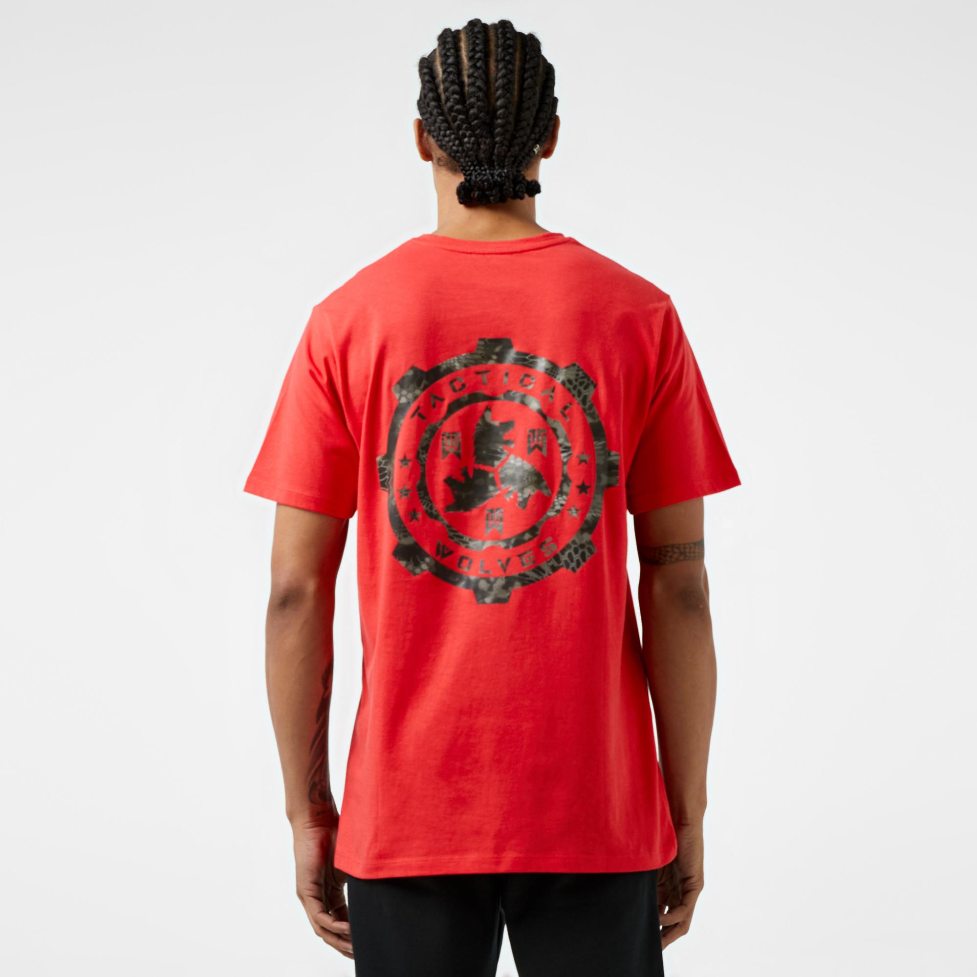 Tactical Wolves Kryptek Kamo Erkek Kırmızı T-Shirt