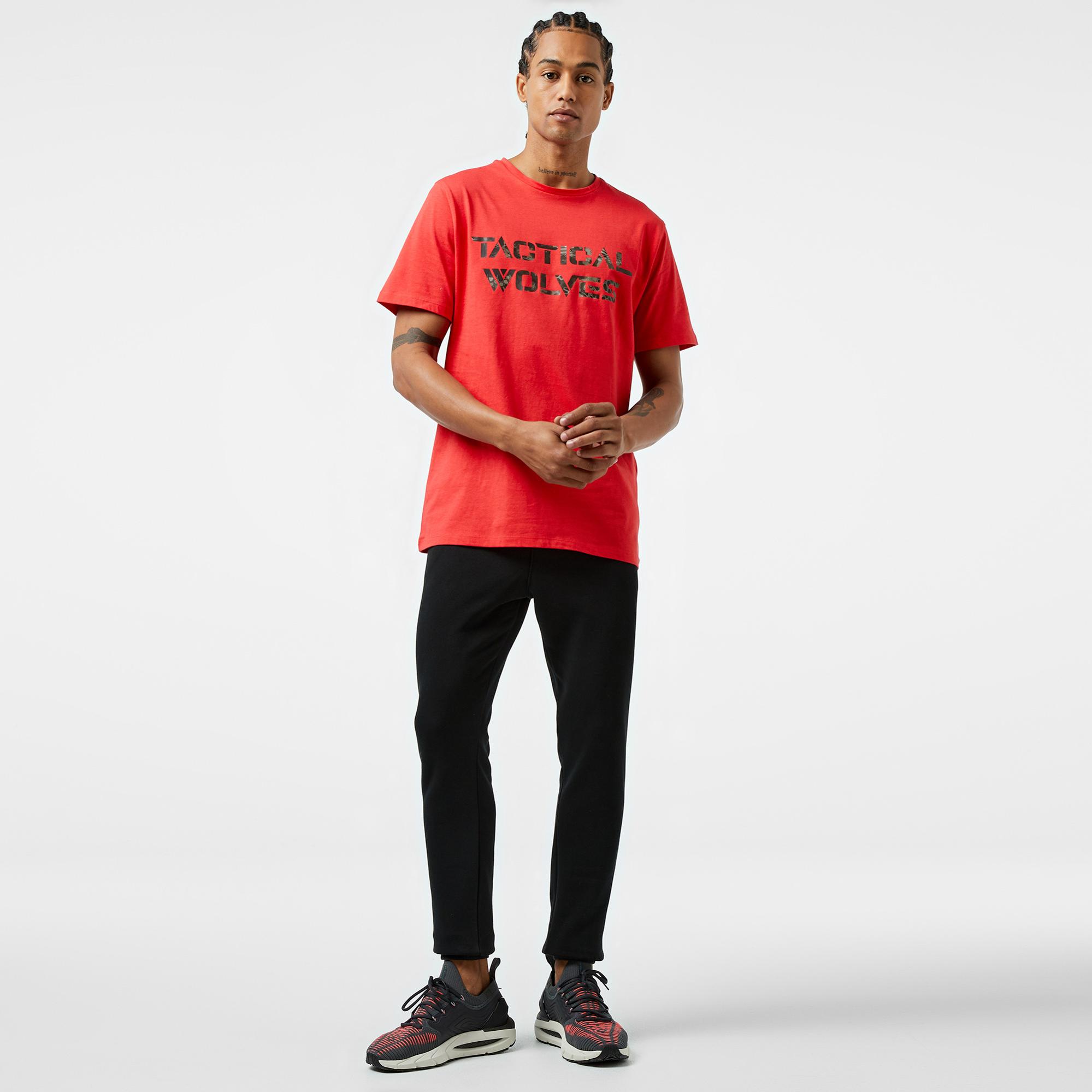 Tactical Wolves Kryptek Kamo Erkek Kırmızı T-Shirt