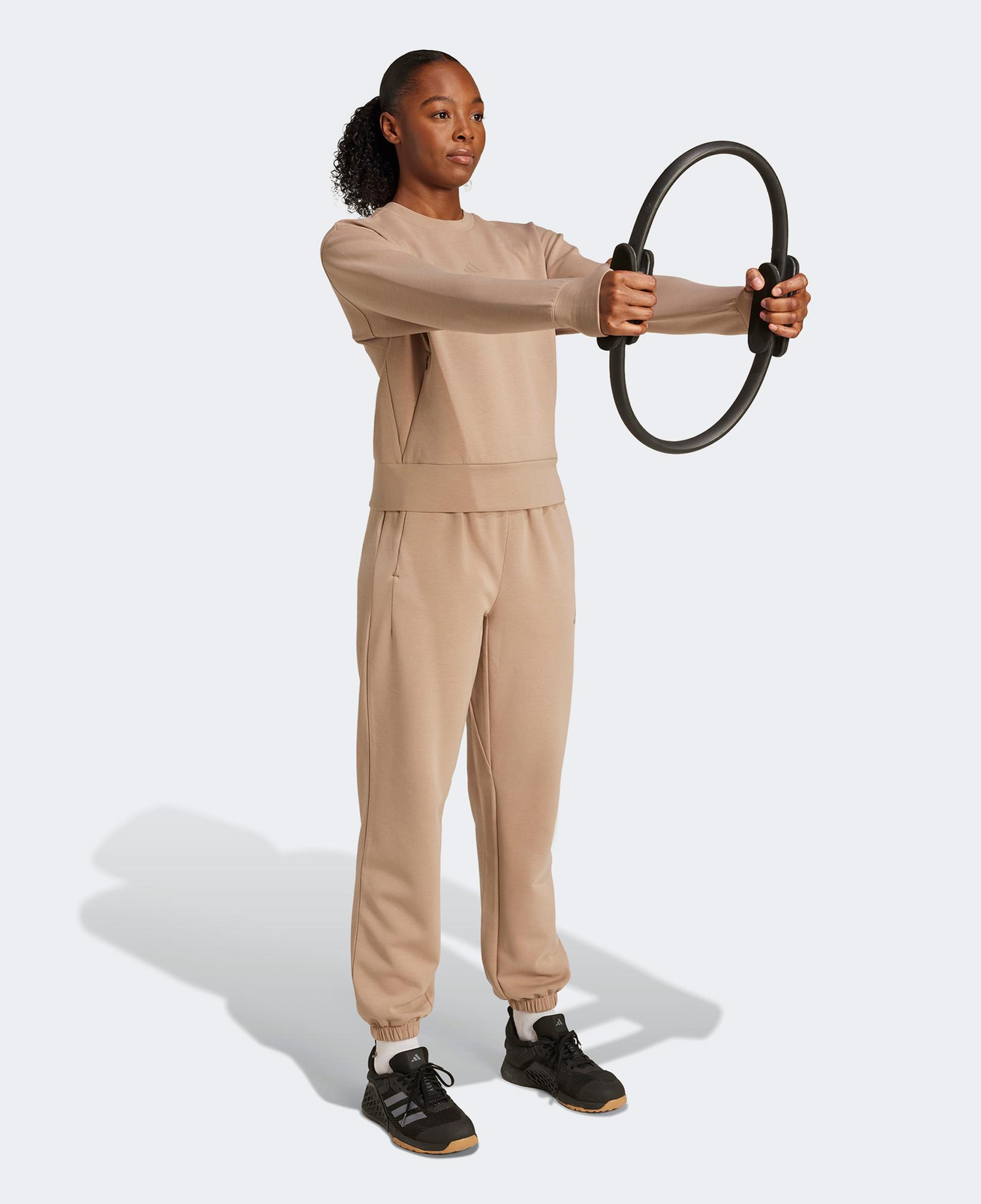 adidas Training Warm-Up Kadın Bej Sweatshirt