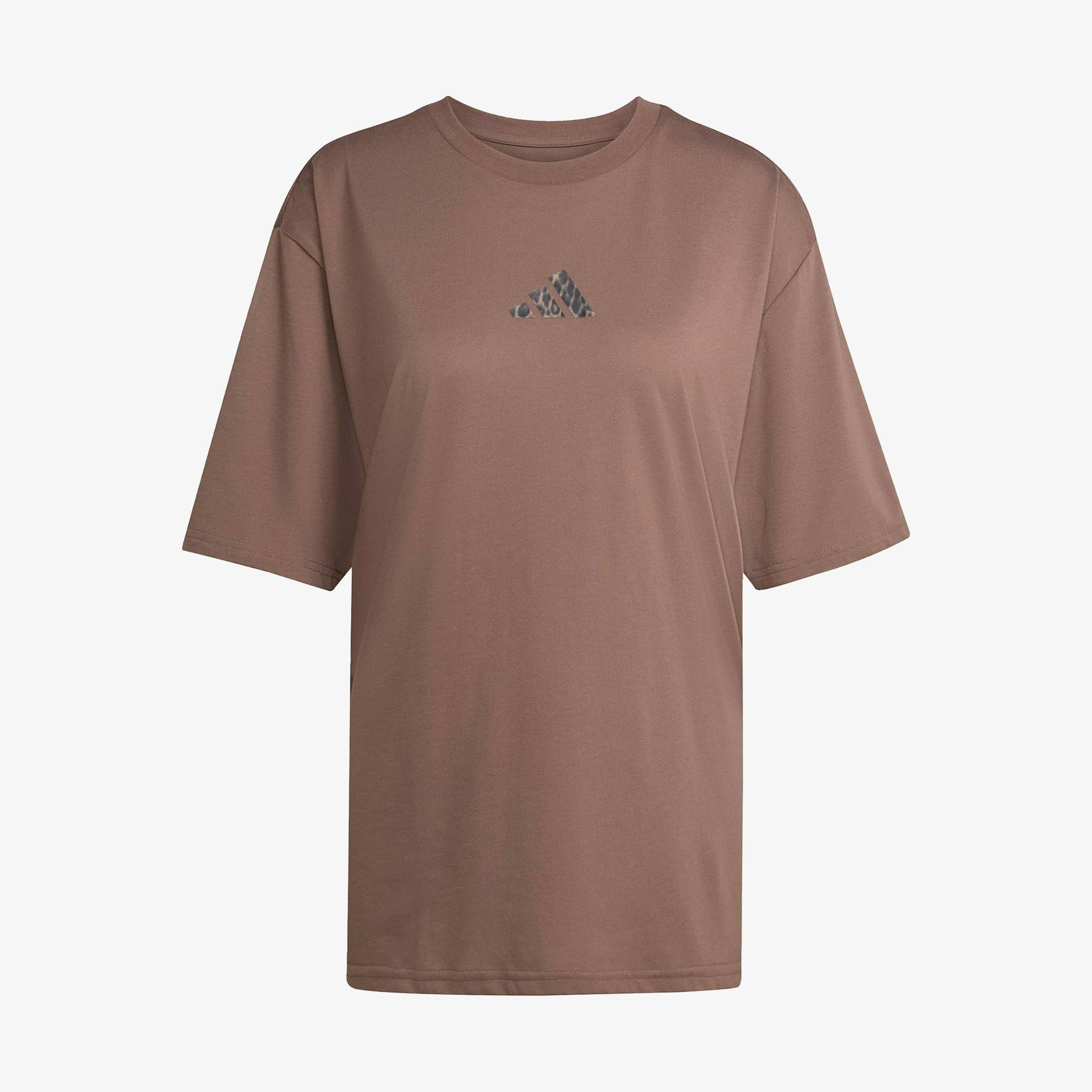 adidas Climacool Animal Training Graphic Kadın Kahverengi T-Shirt