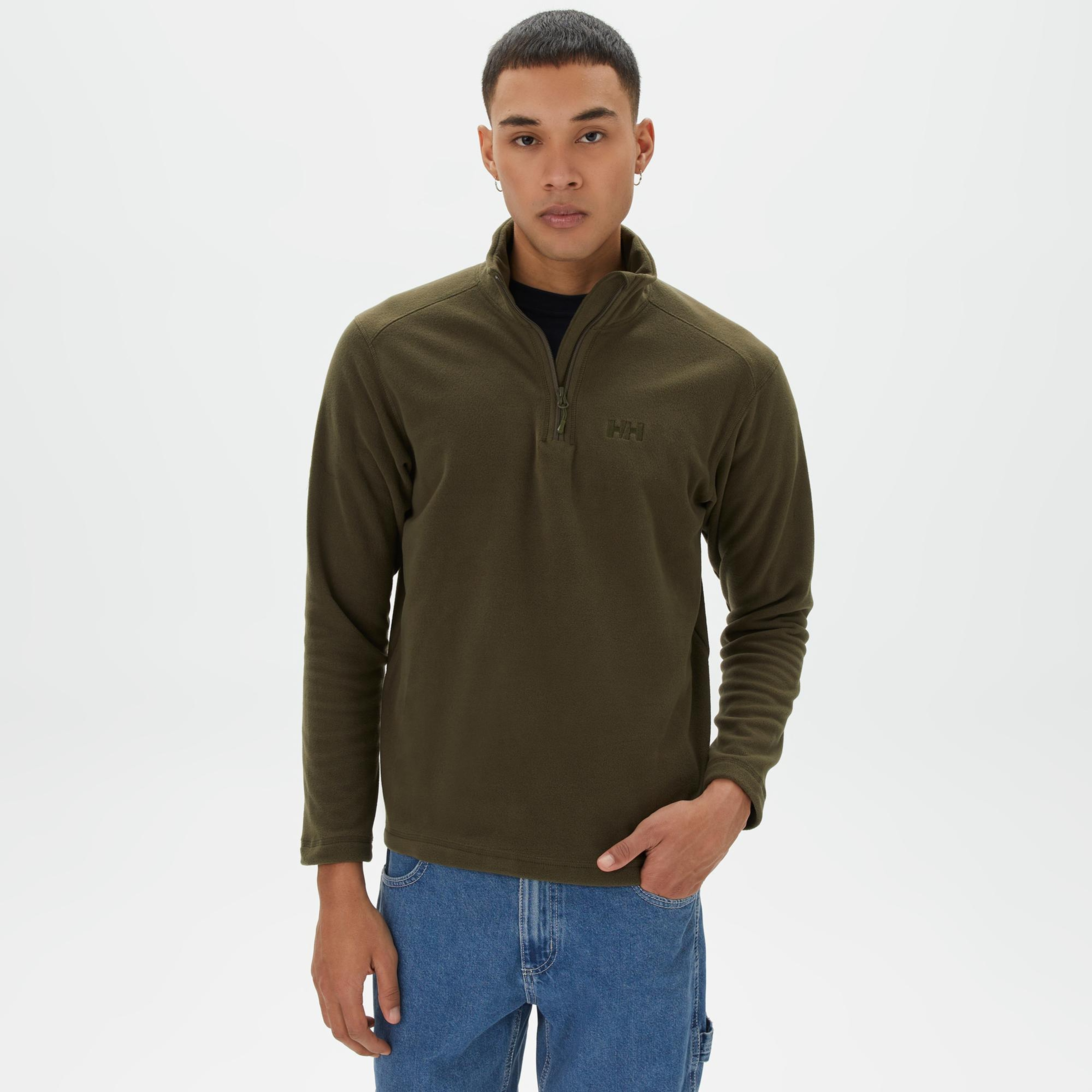 Helly Hansen Mount Polar Fleece Erkek Yeşil Sweatshirt