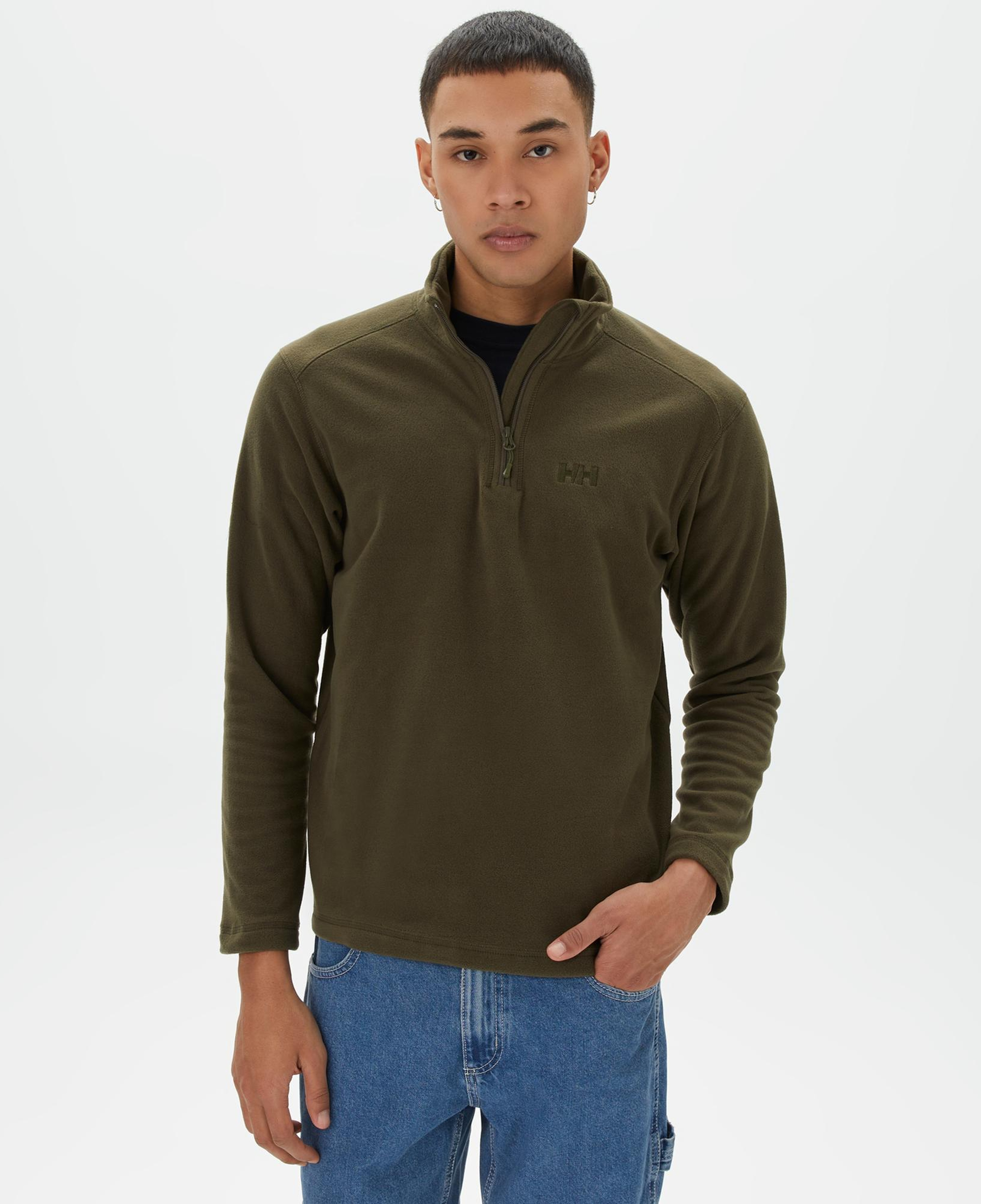 Helly Hansen Mount Polar Fleece Erkek Yeşil Sweatshirt