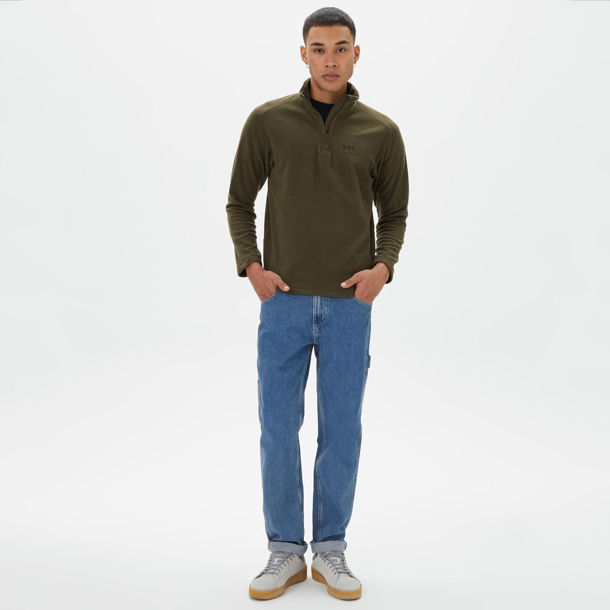 Helly Hansen Mount Polar Fleece Erkek Yeşil Sweatshirt