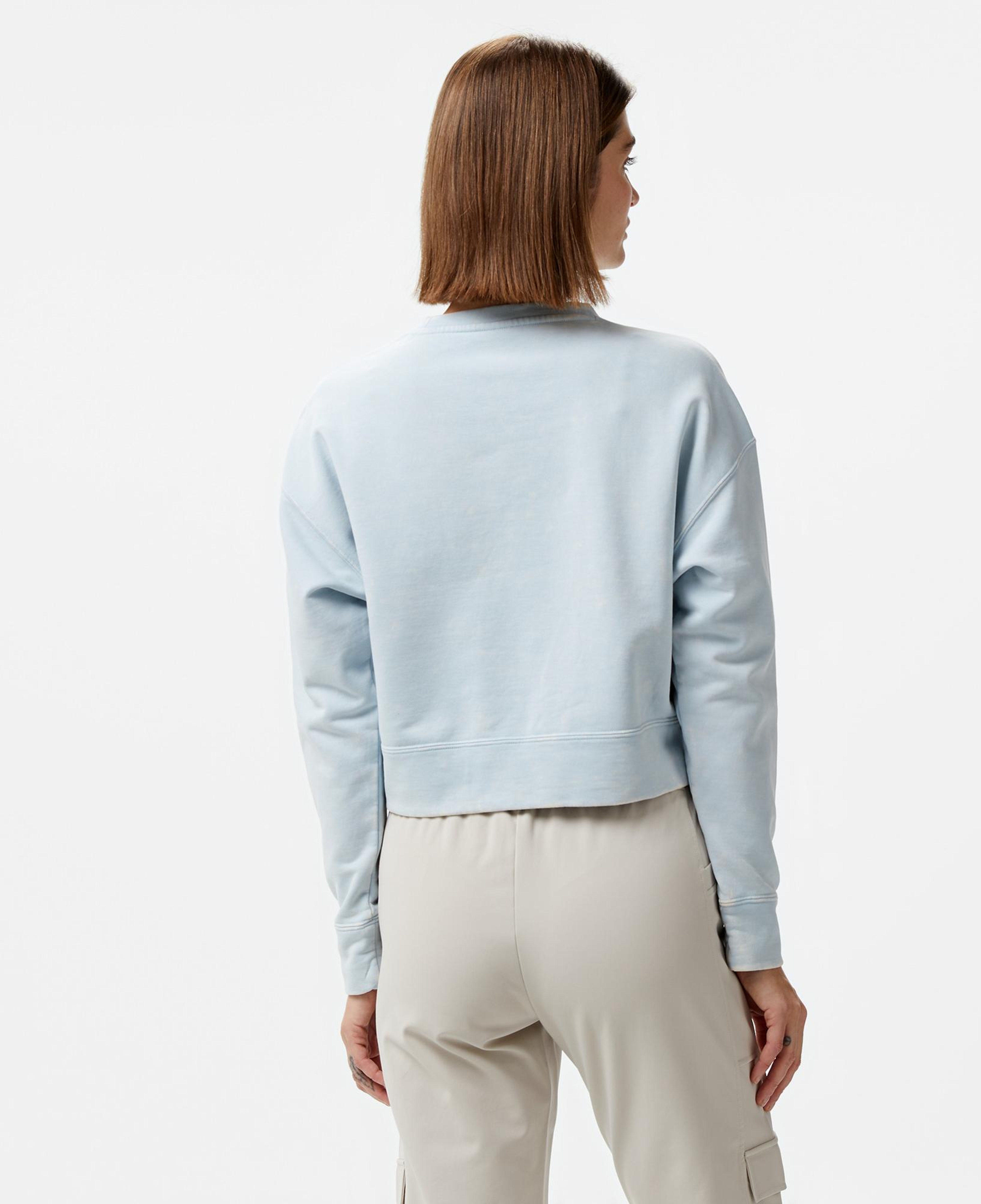 Puma Dare To Relaxed Washed Crew Kadın Mavi Sweatshirt