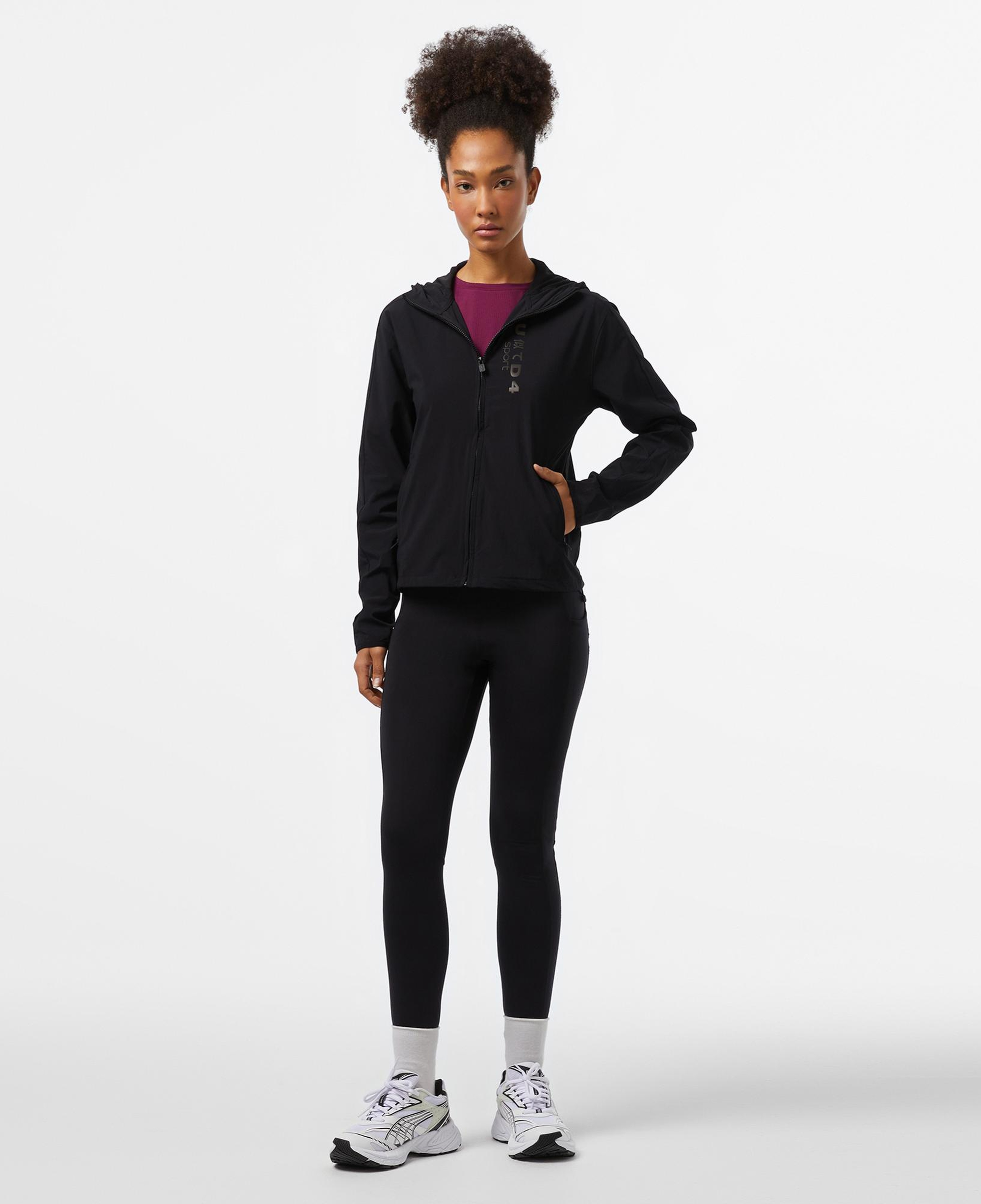 UNITED4 Sport Kadın Siyah Eşofman Üstü