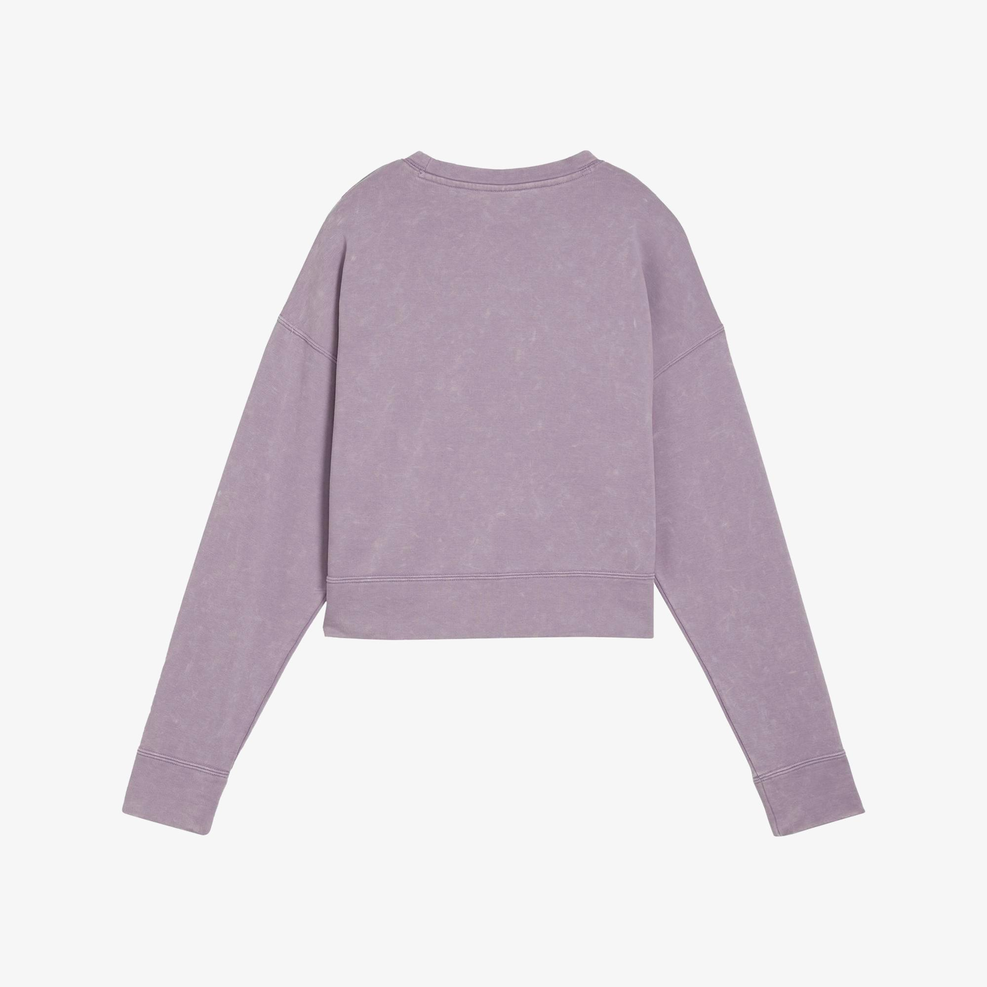 Puma Dare To Relaxed Washed Crew Kadın Mor Sweatshirt