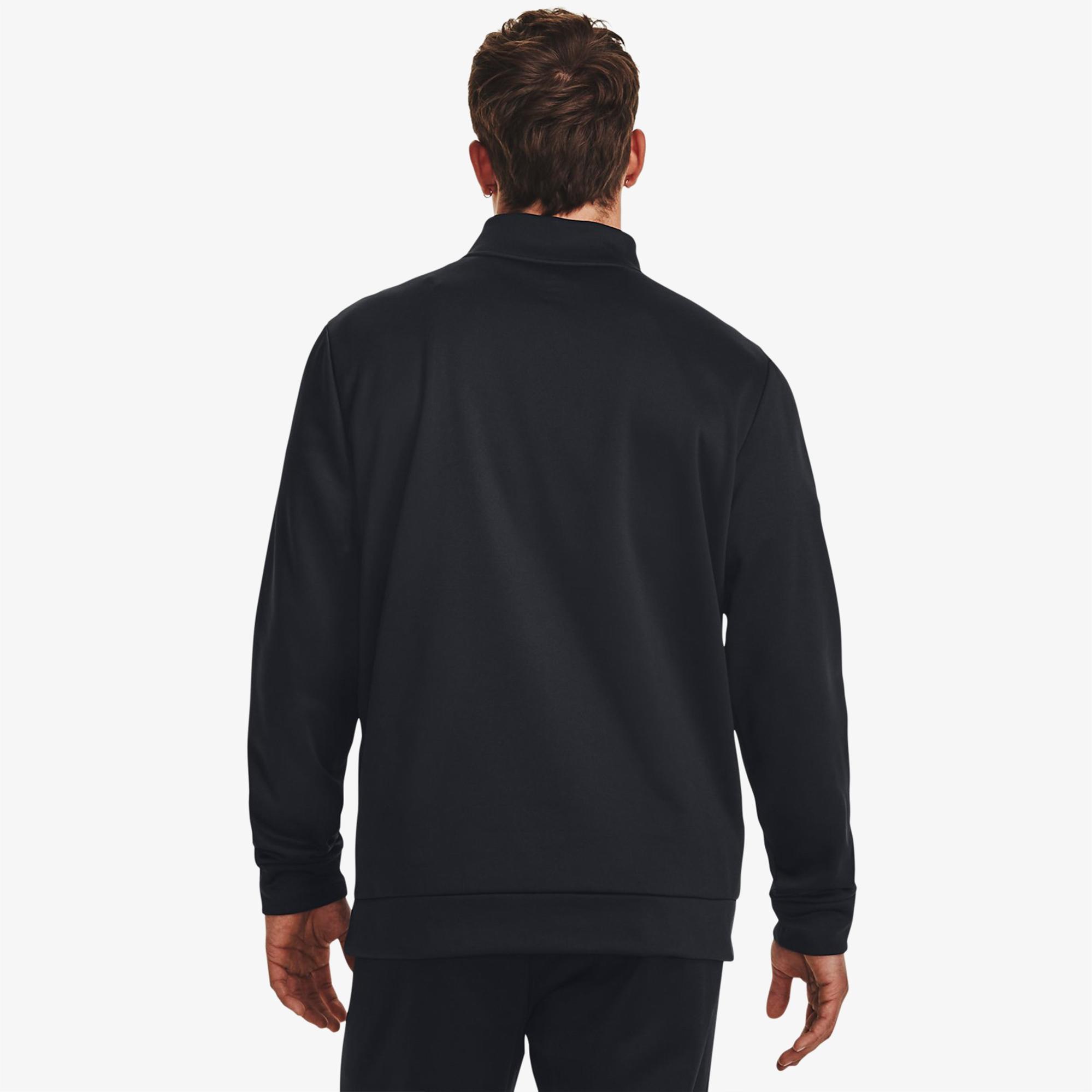 Under Armour Fleece 1/4 Zip Erkek Siyah Günlük Sweatshirt