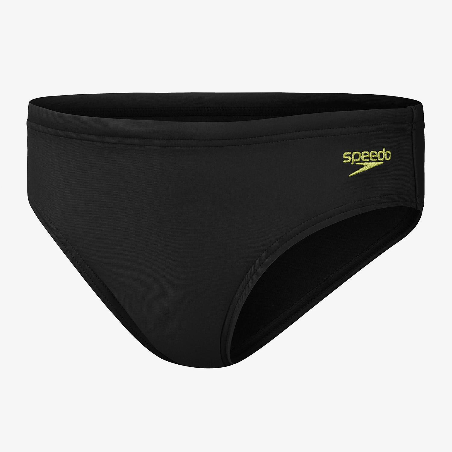 Speedo Logo 6.5 cm Çocuk Siyah Slip Mayo
