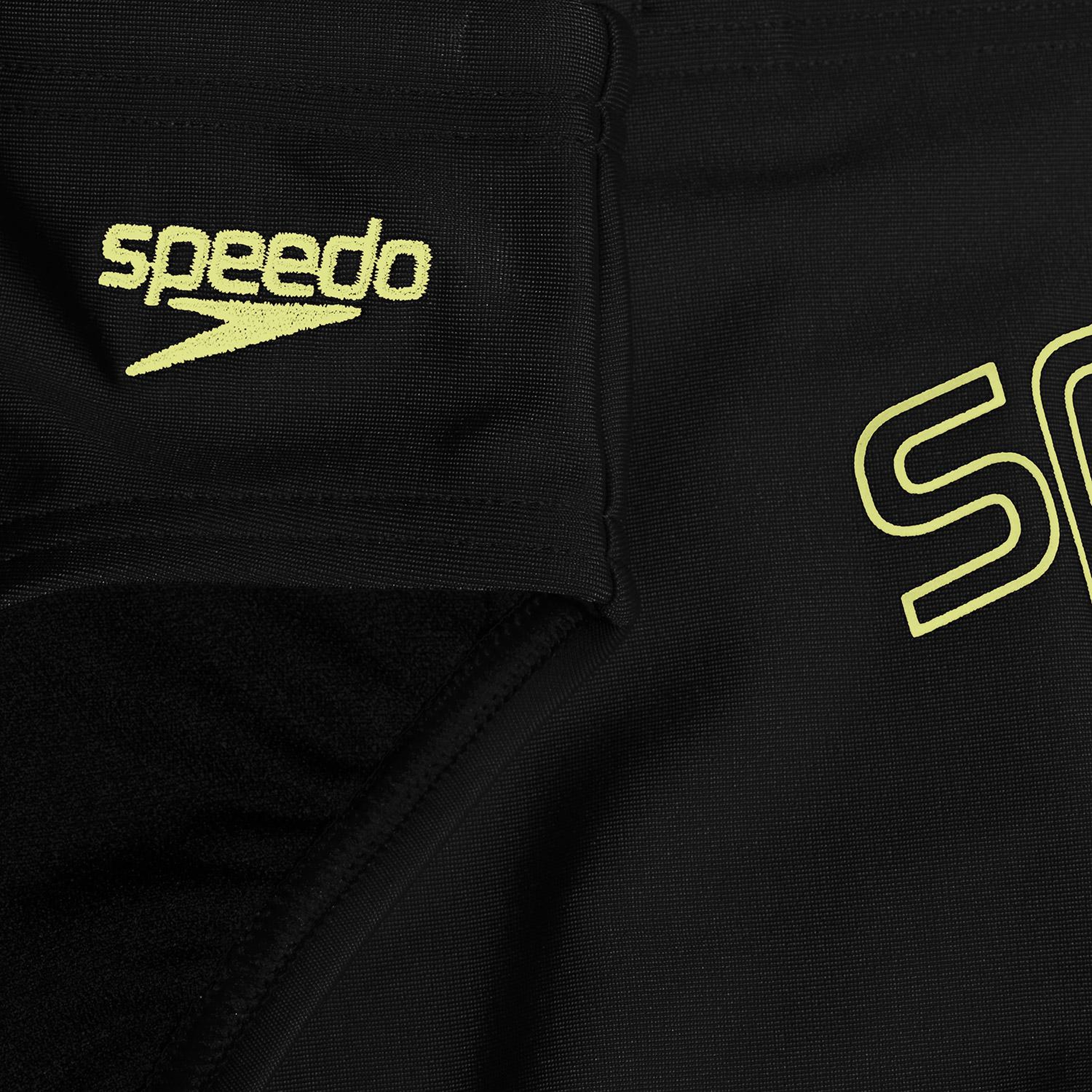 Speedo Logo 6.5 cm Çocuk Siyah Slip Mayo