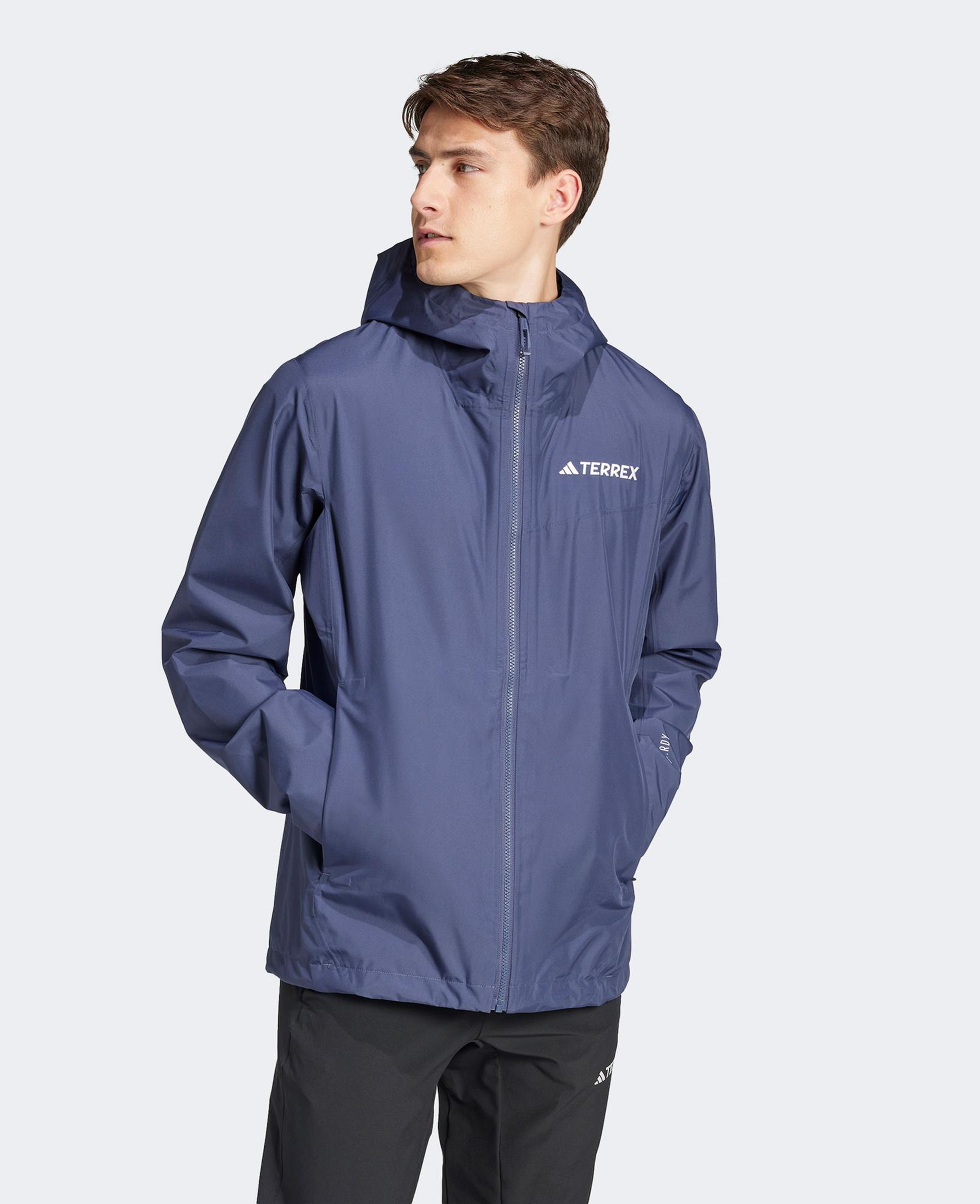 adidas Terrex Multi 2.5L Rain Rdy Erkek Mavi Yağmurluk