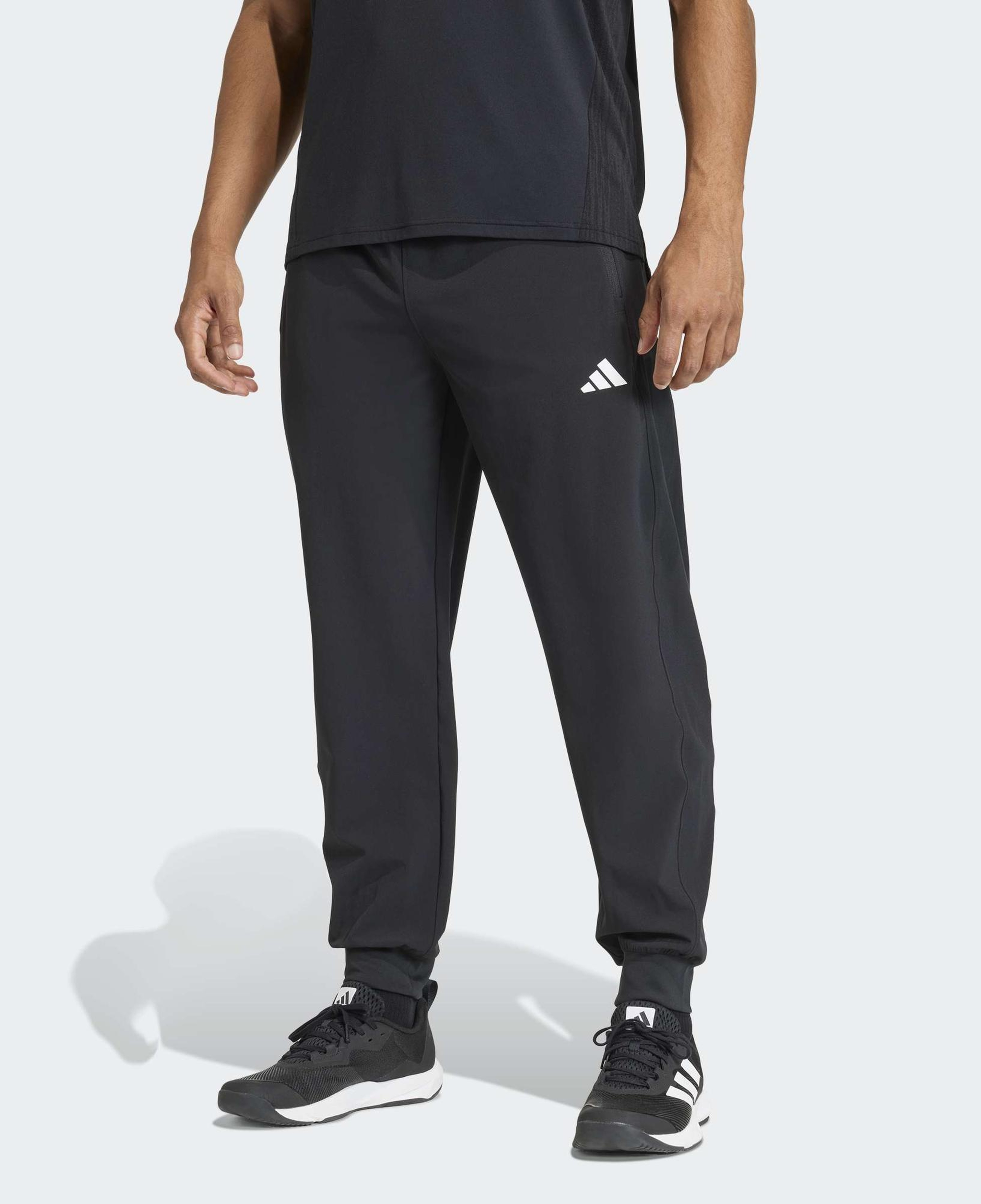 adidas Workout Essentials Flex Dokuma Erkek Siyah Antrenman Eşofman Altı