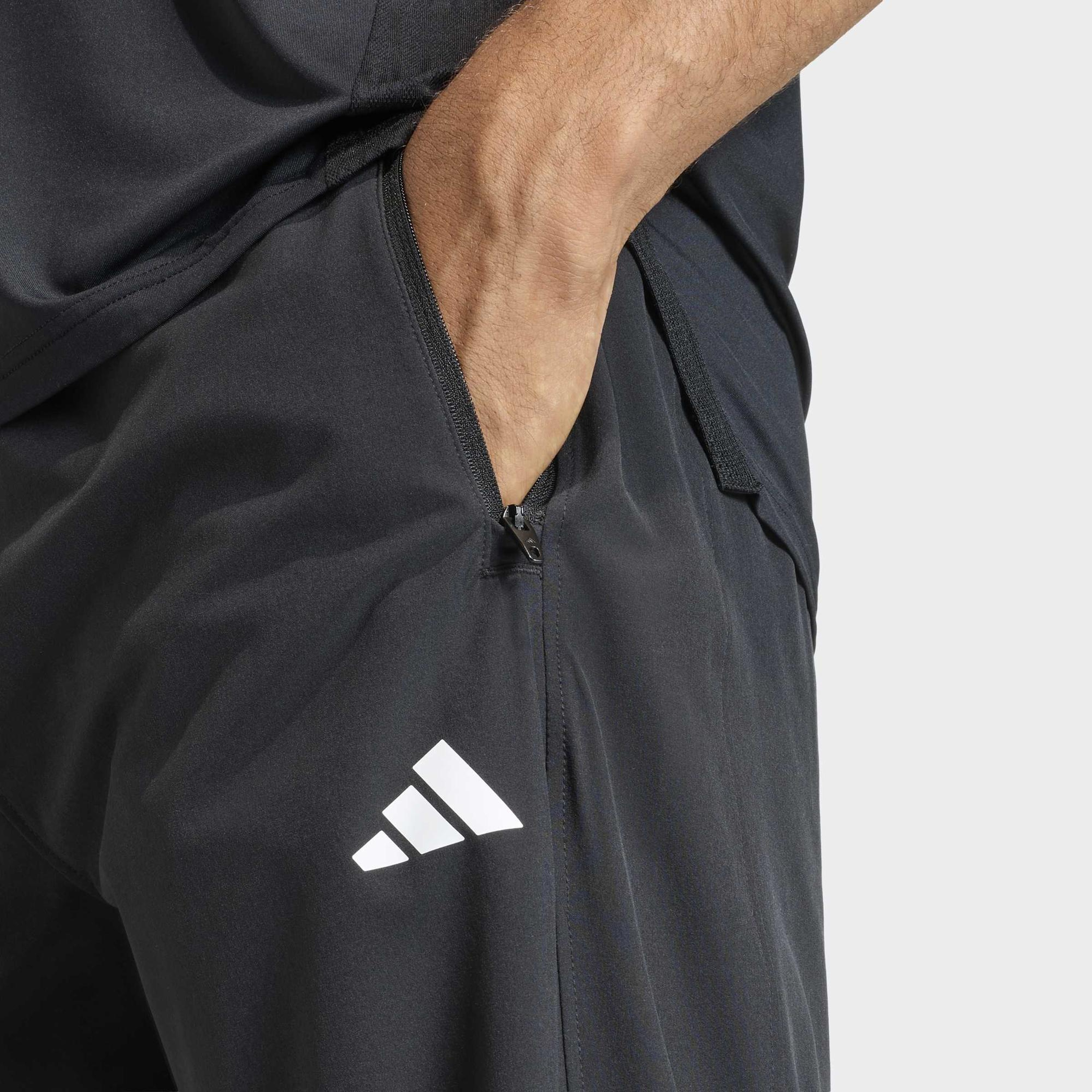 adidas Workout Essentials Flex Dokuma Erkek Siyah Antrenman Eşofman Altı