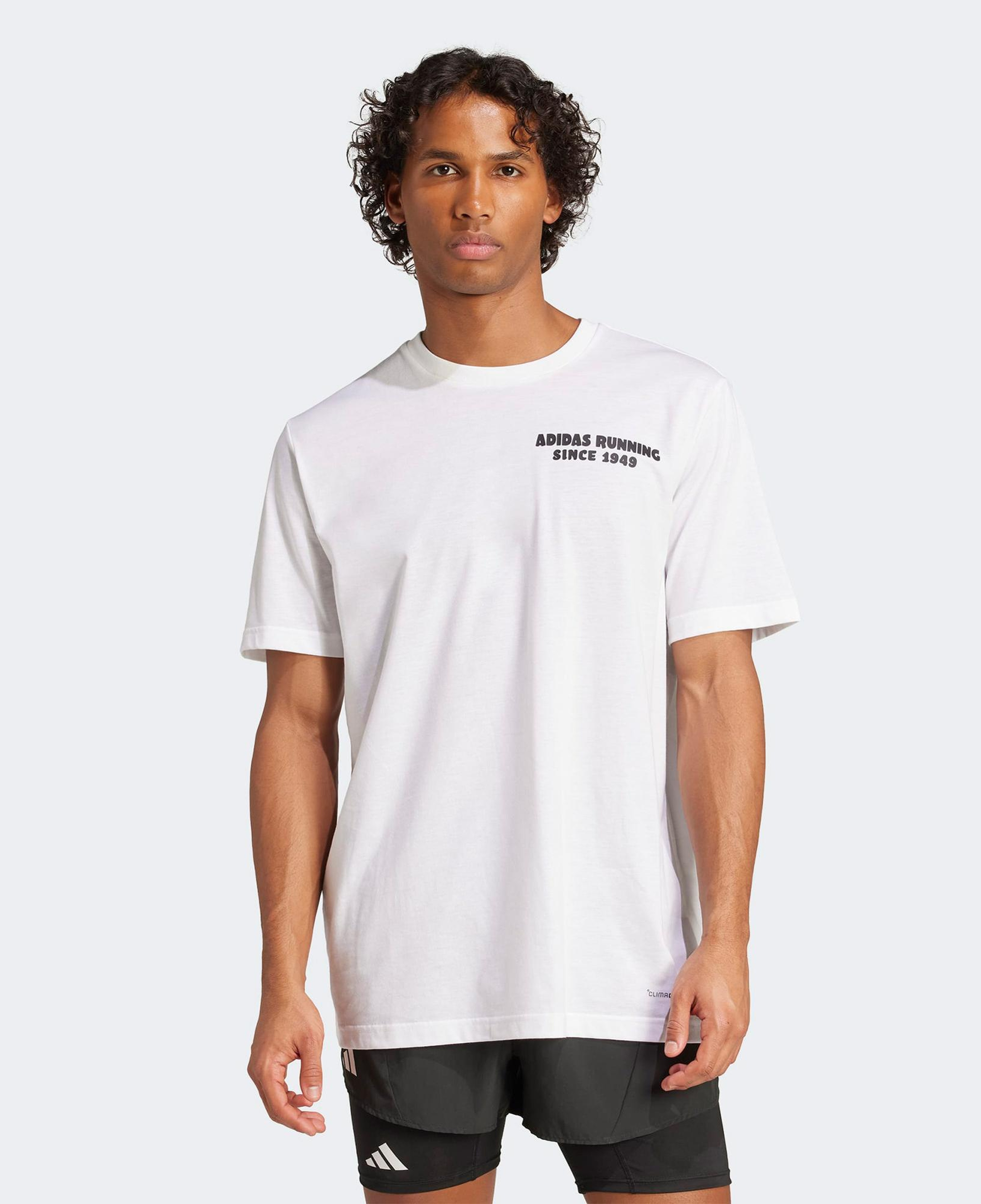 adidas Koşu Sonrasi Taco Grafikli Erkek Beyaz Koşu T-Shirt