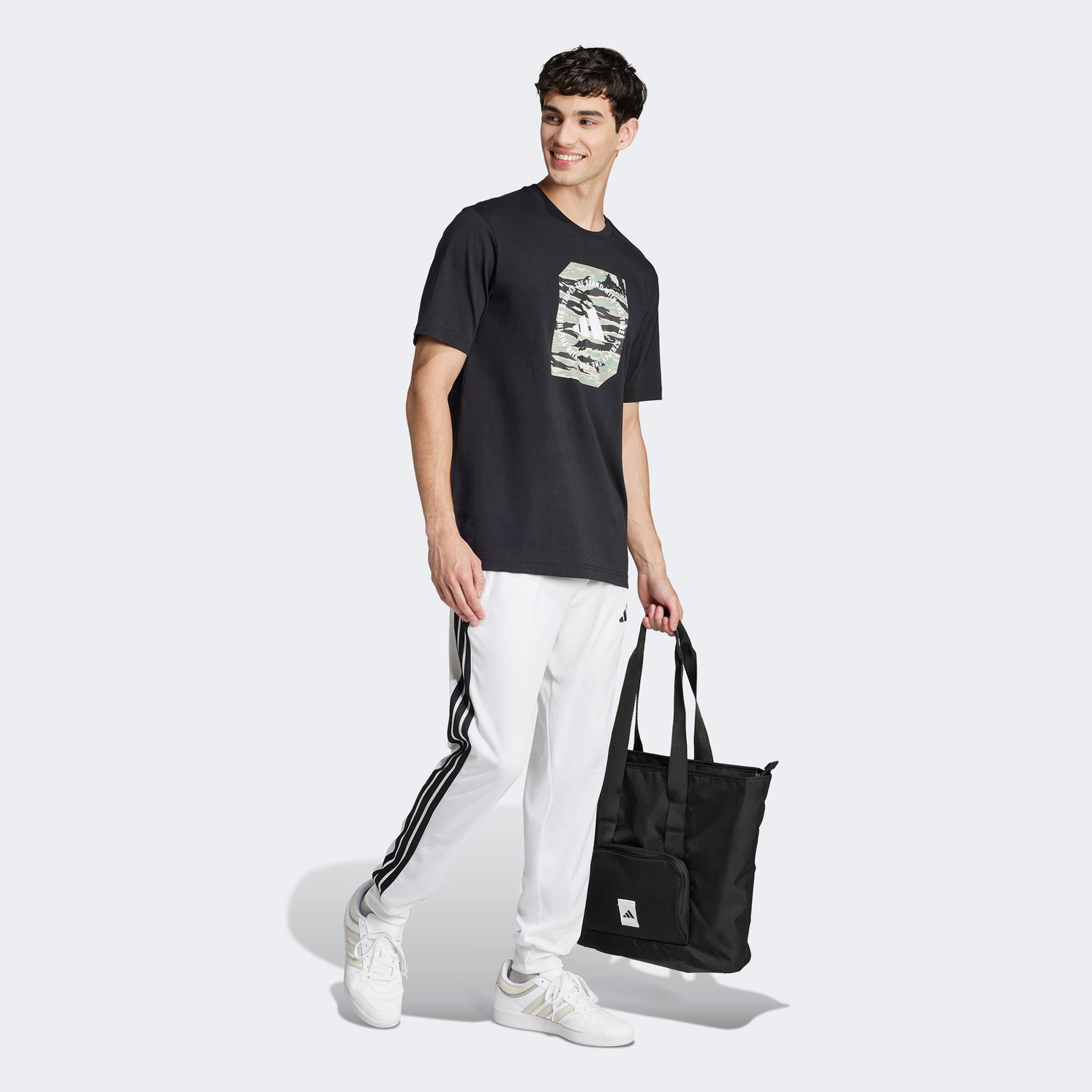 adidas Camo Shape Graphic Erkek Siyah T-Shirt