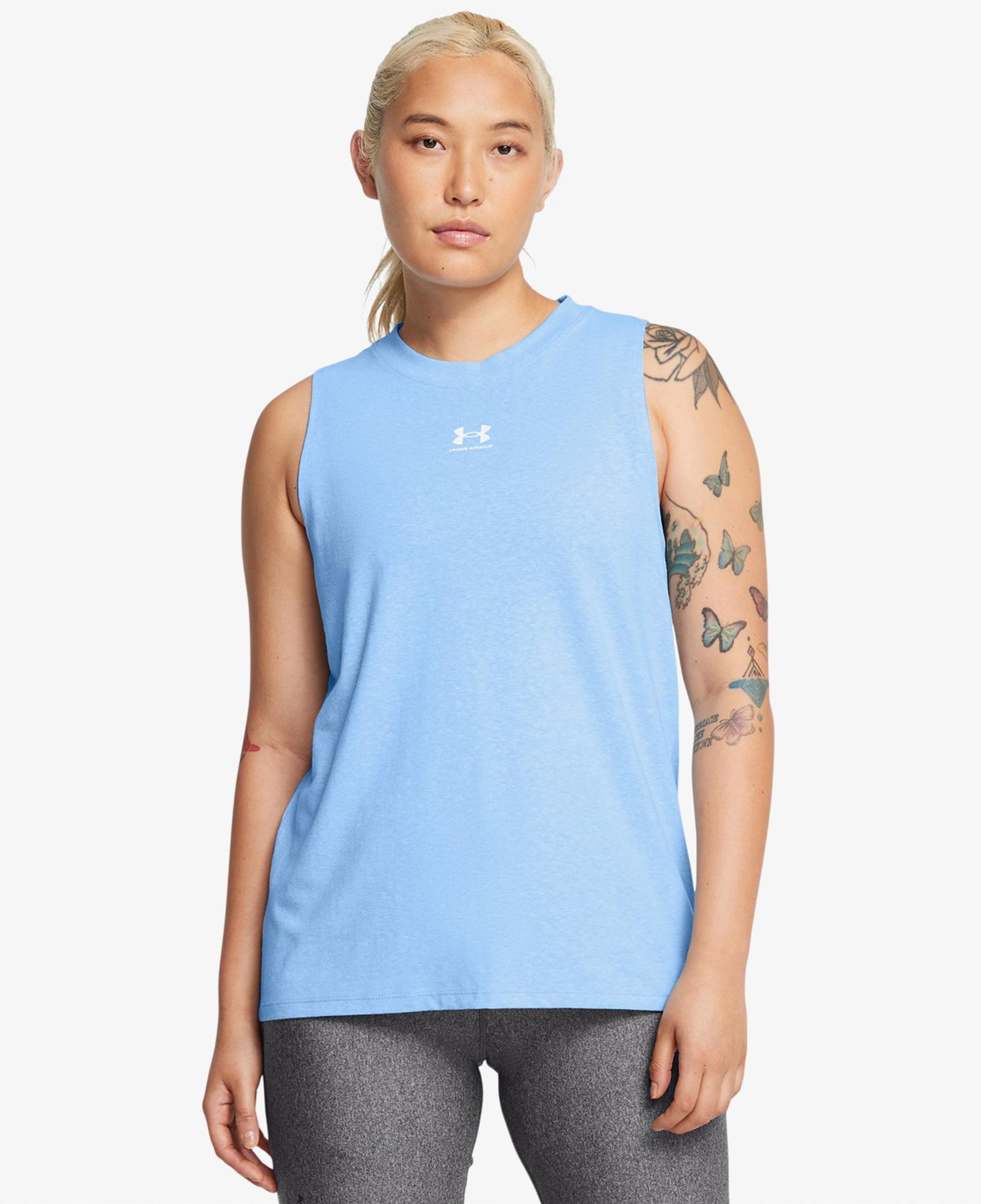 Under Armour Rival Muscle Kadın Mavi Antrenman Atleti