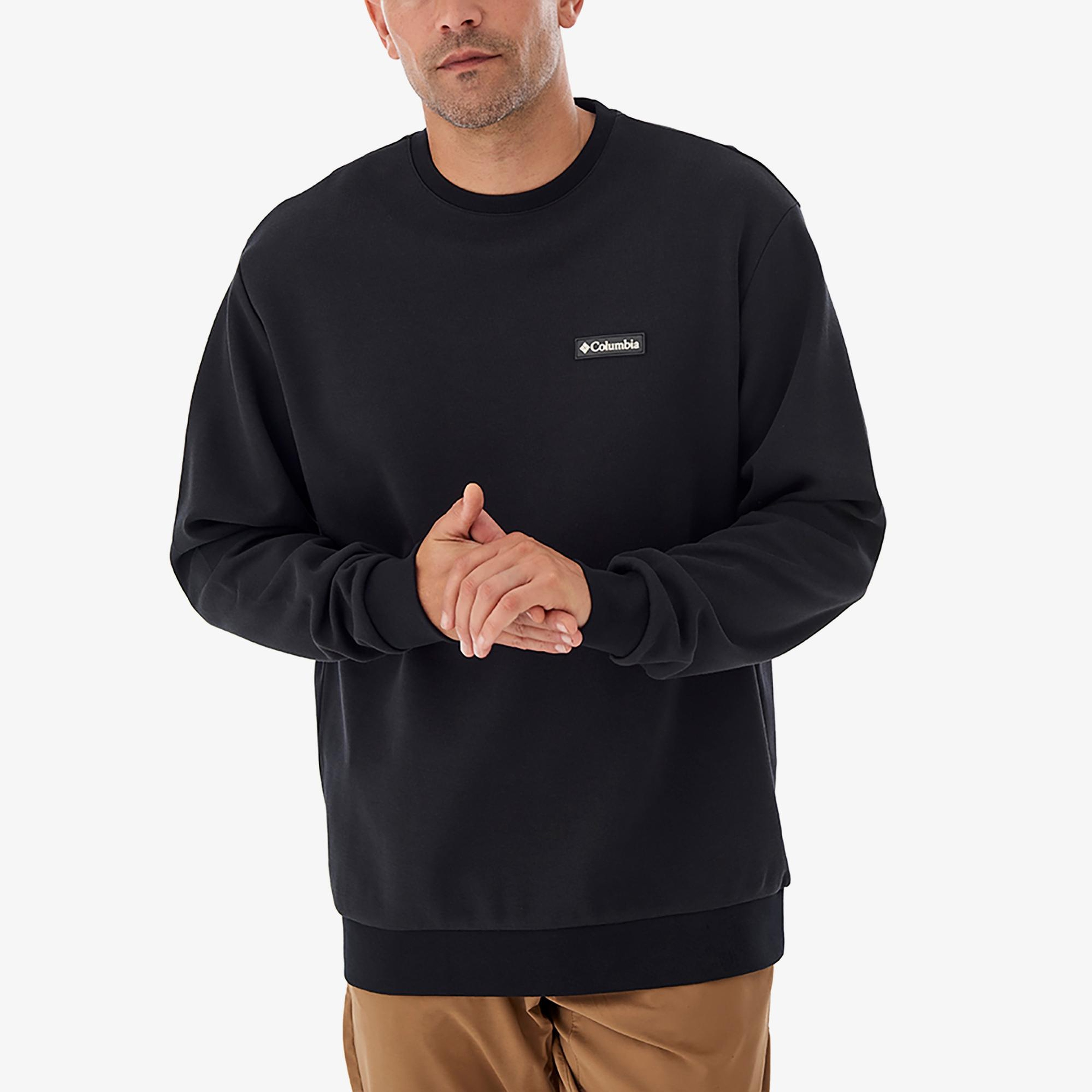 Columbia Cs0382 Csc Gem Label Crewneck Erkek Siyah Sweatshirt