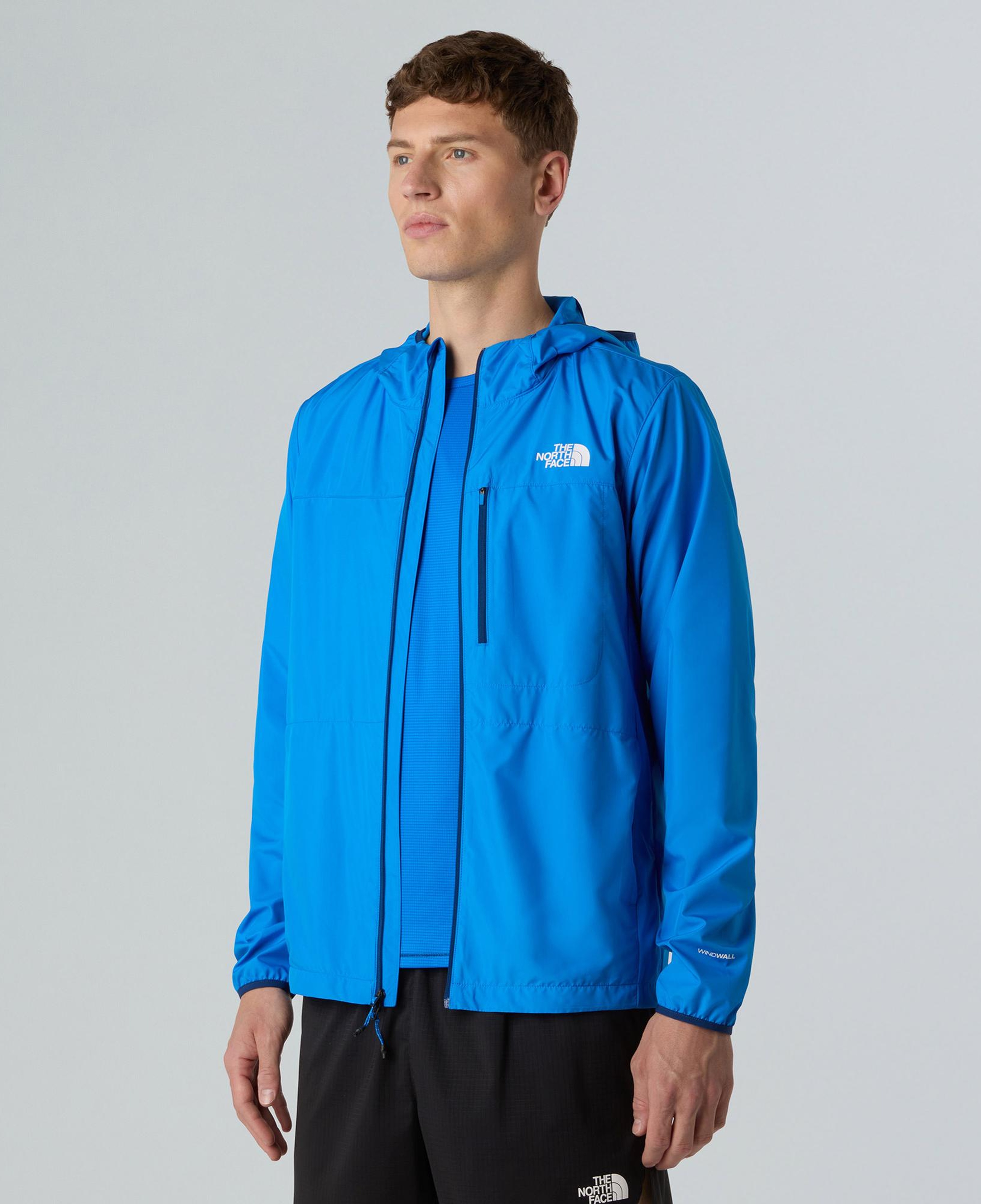 The North Face Higher Run Wind Erkek Mavi Koşu Ceketi