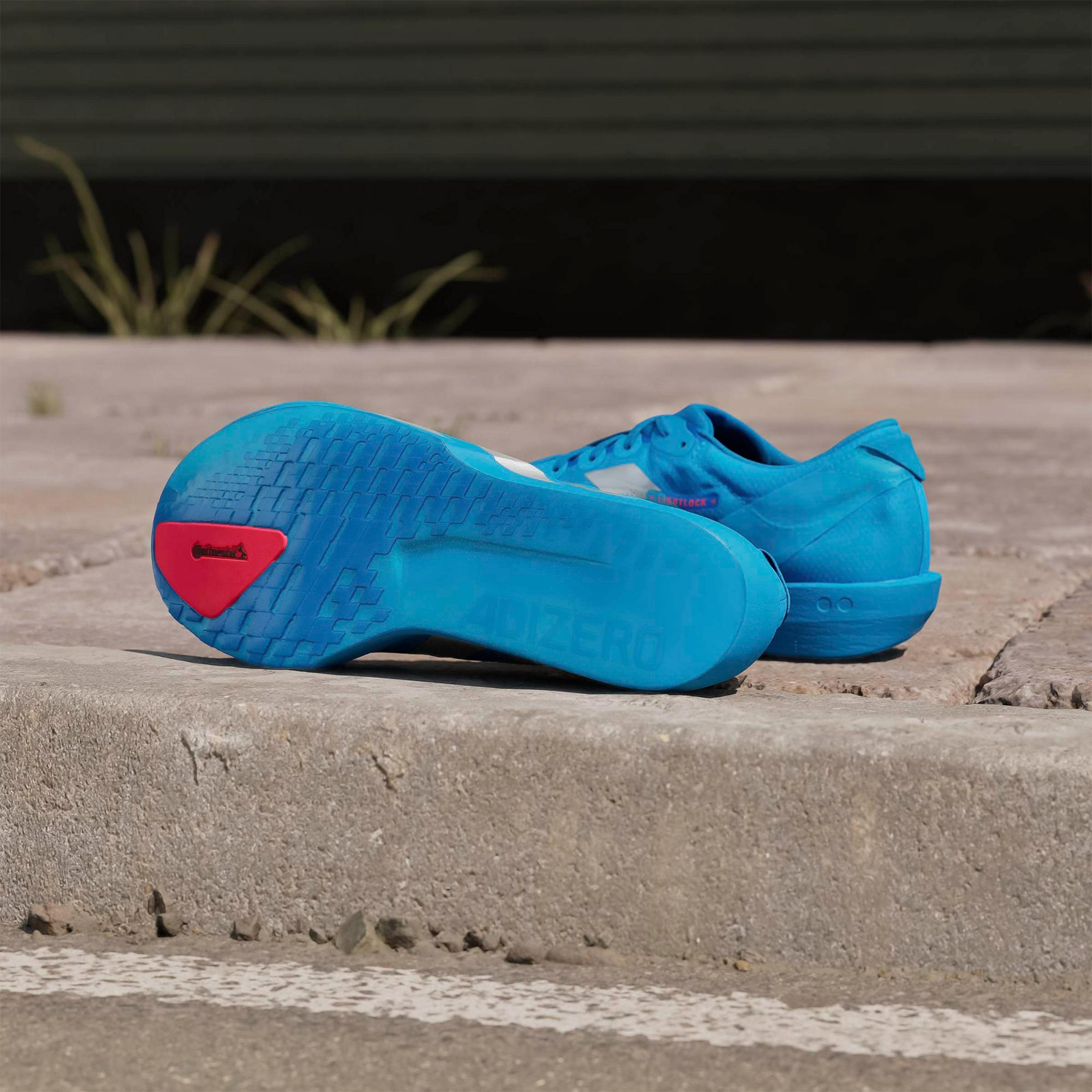 adidas Adizero Adios 9 Erkek Gri Koşu Ayakkabısı