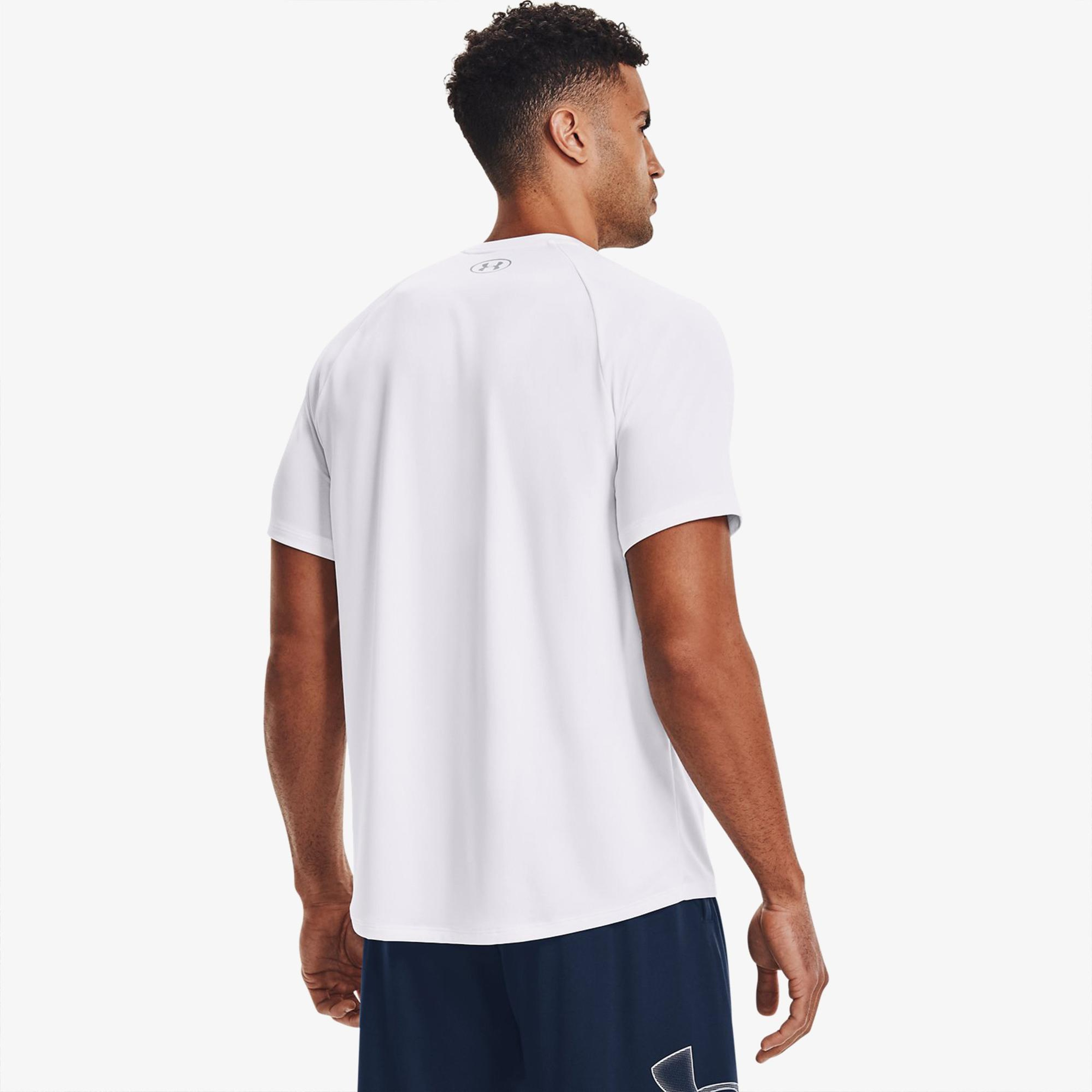 Under Armour Tech 2.0 Erkek Beyaz Antrenman T-Shirt