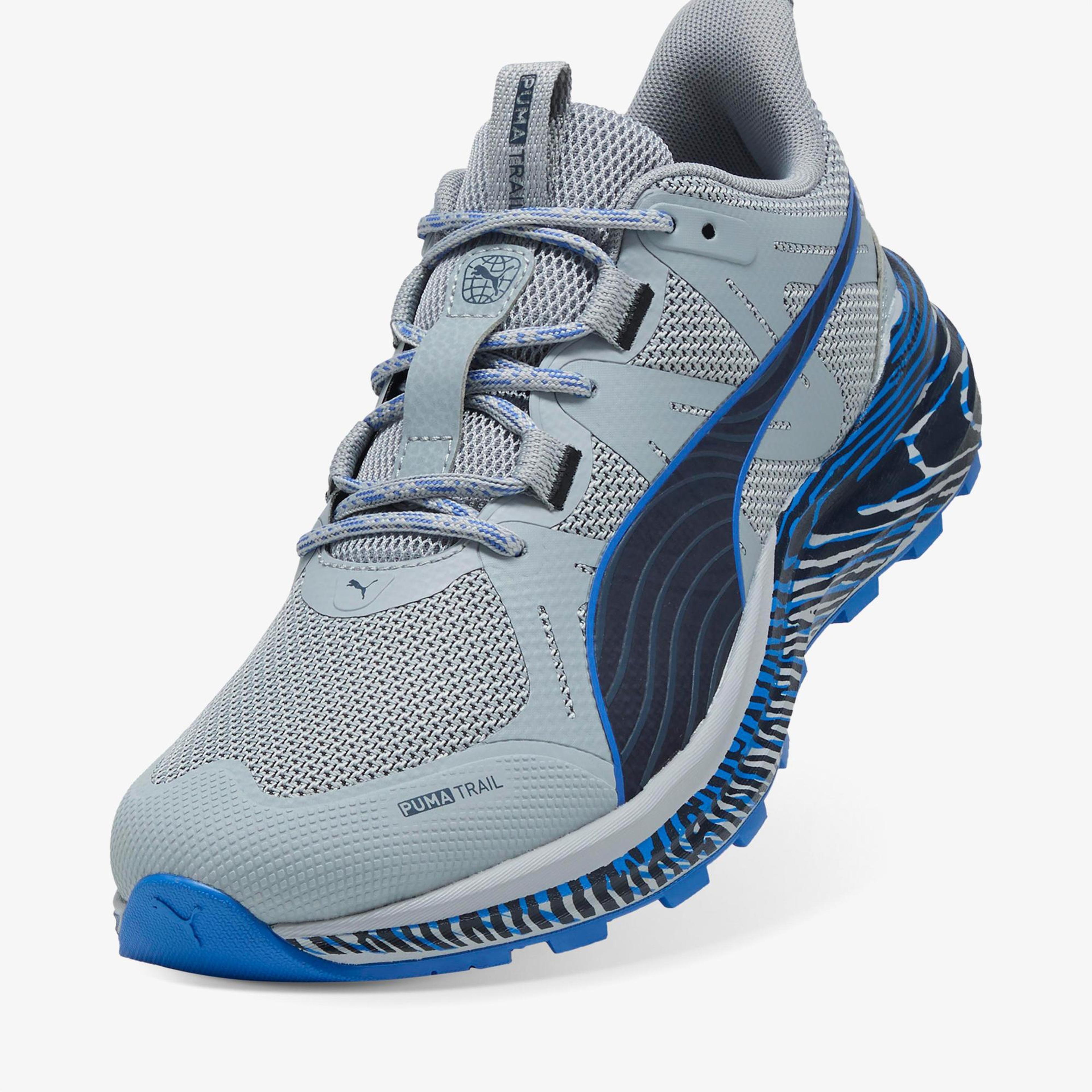 Puma Reflect Lite Trail Biowarp Erkek Gri Koşu Ayakkabısı