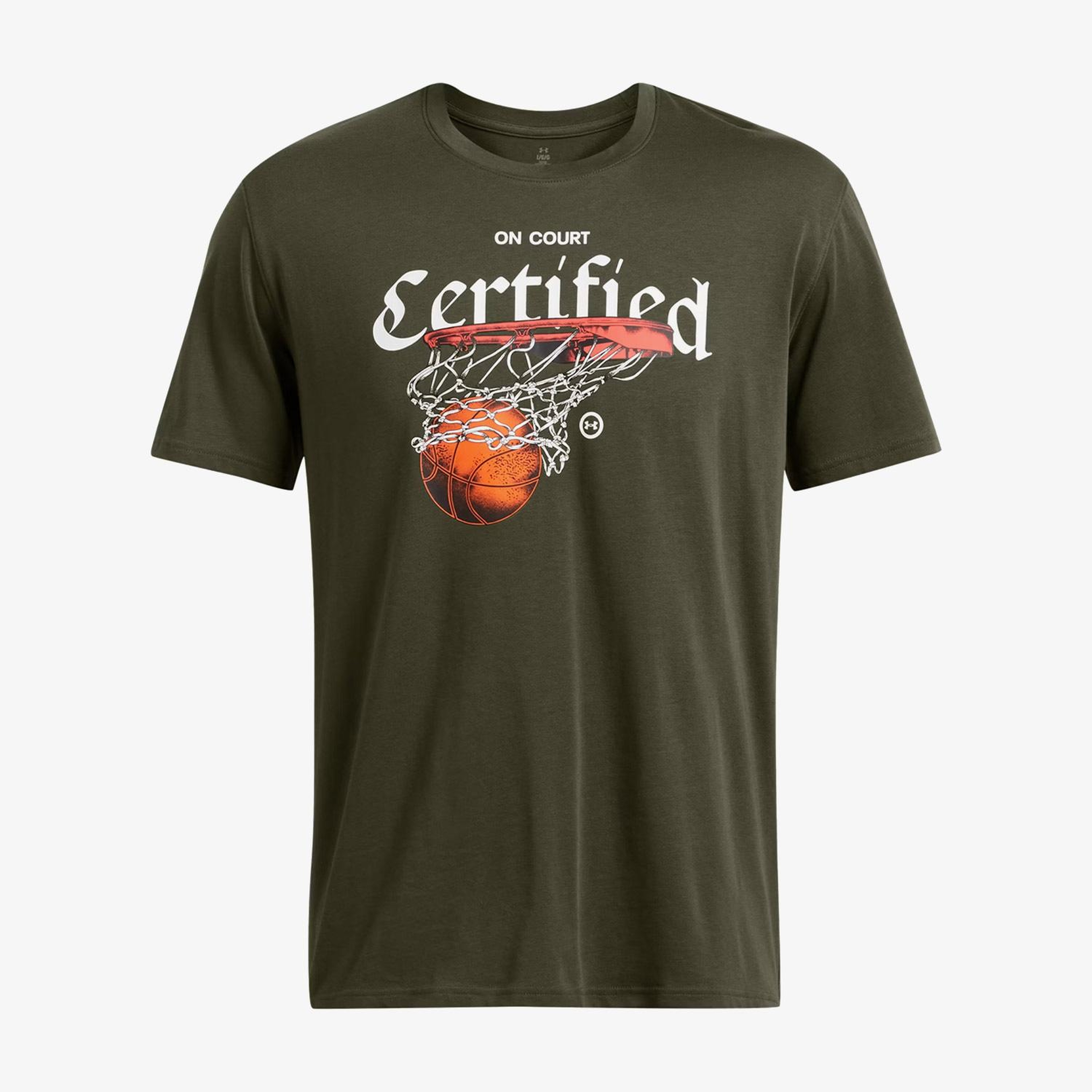 Under Armour Heavyweight Erkek Yeşil Basketbol T-Shirt