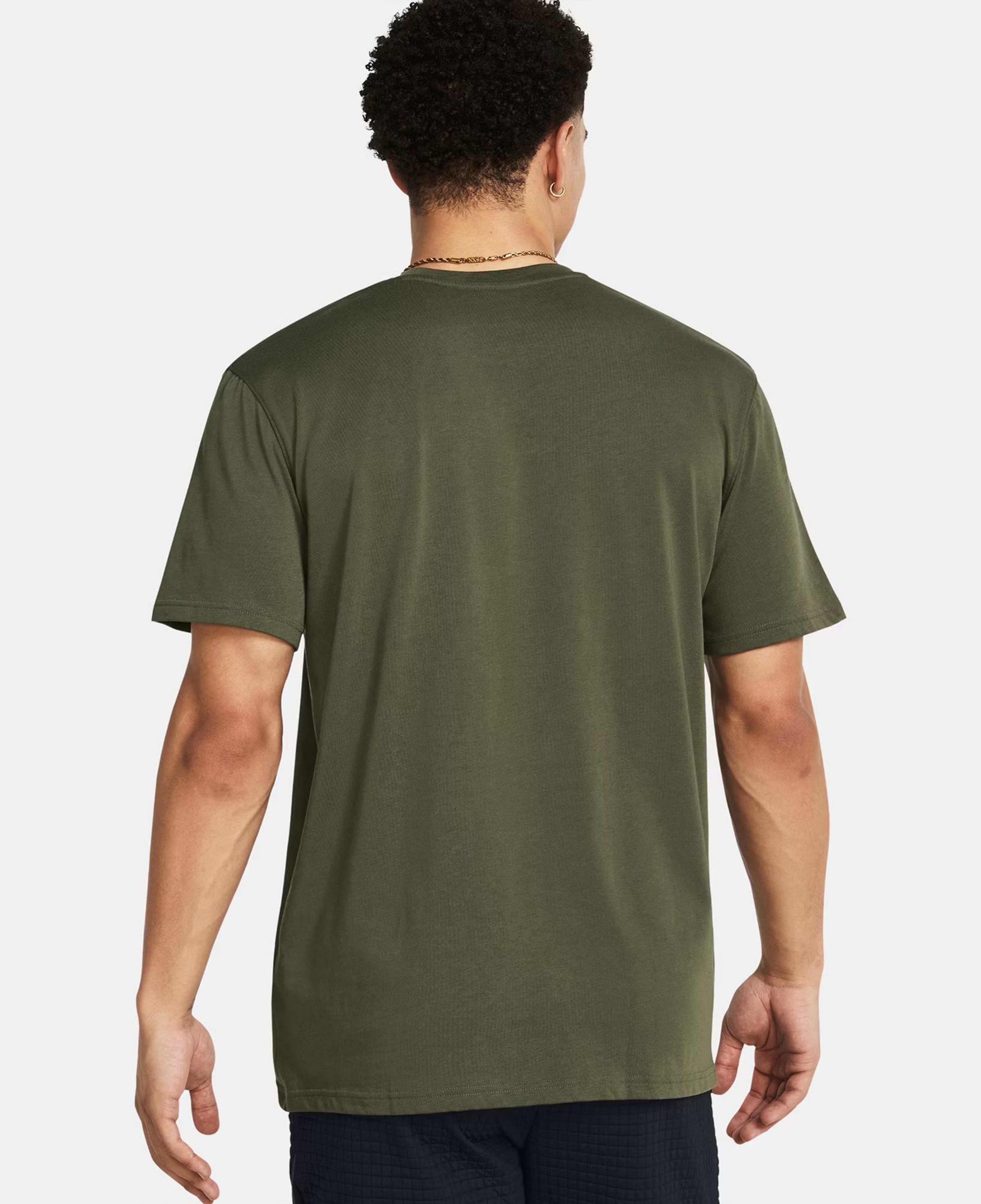 Under Armour Heavyweight Erkek Yeşil Basketbol T-Shirt