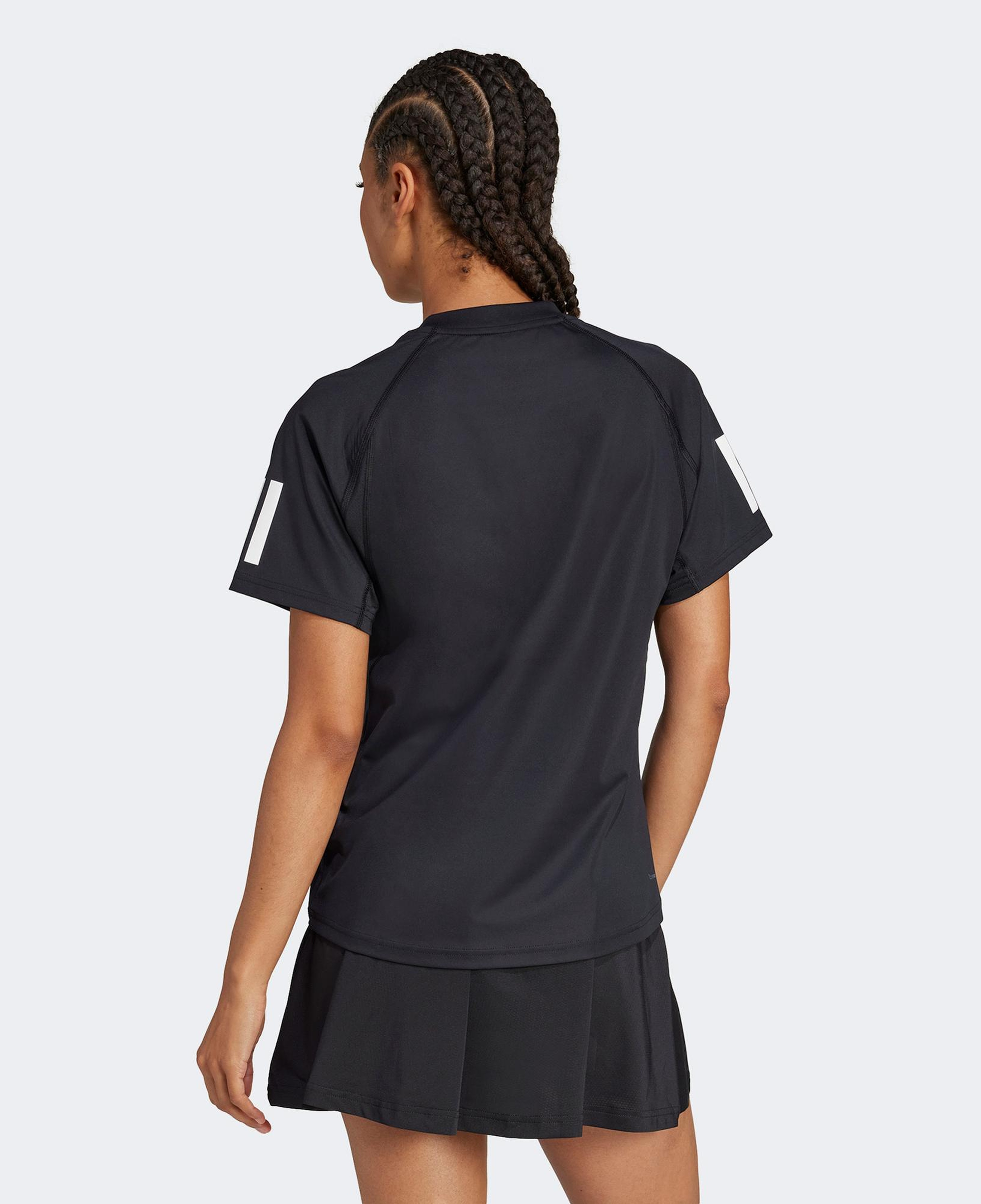 adidas Club 3 Stripes Climacool Kadın Siyah Tenis T-Shirt