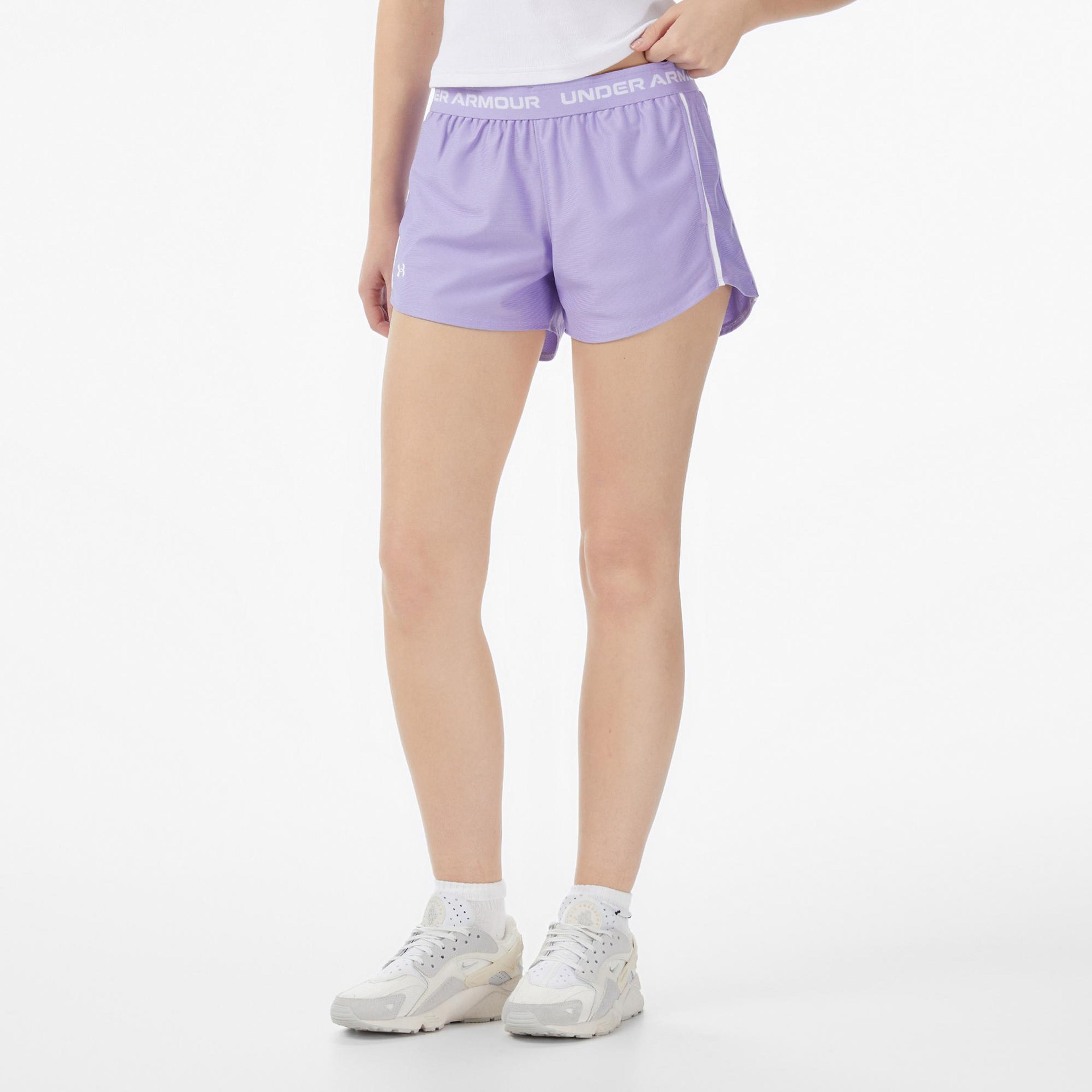 Under Armour Tech Play Up Kadın Mor Antrenman Şort