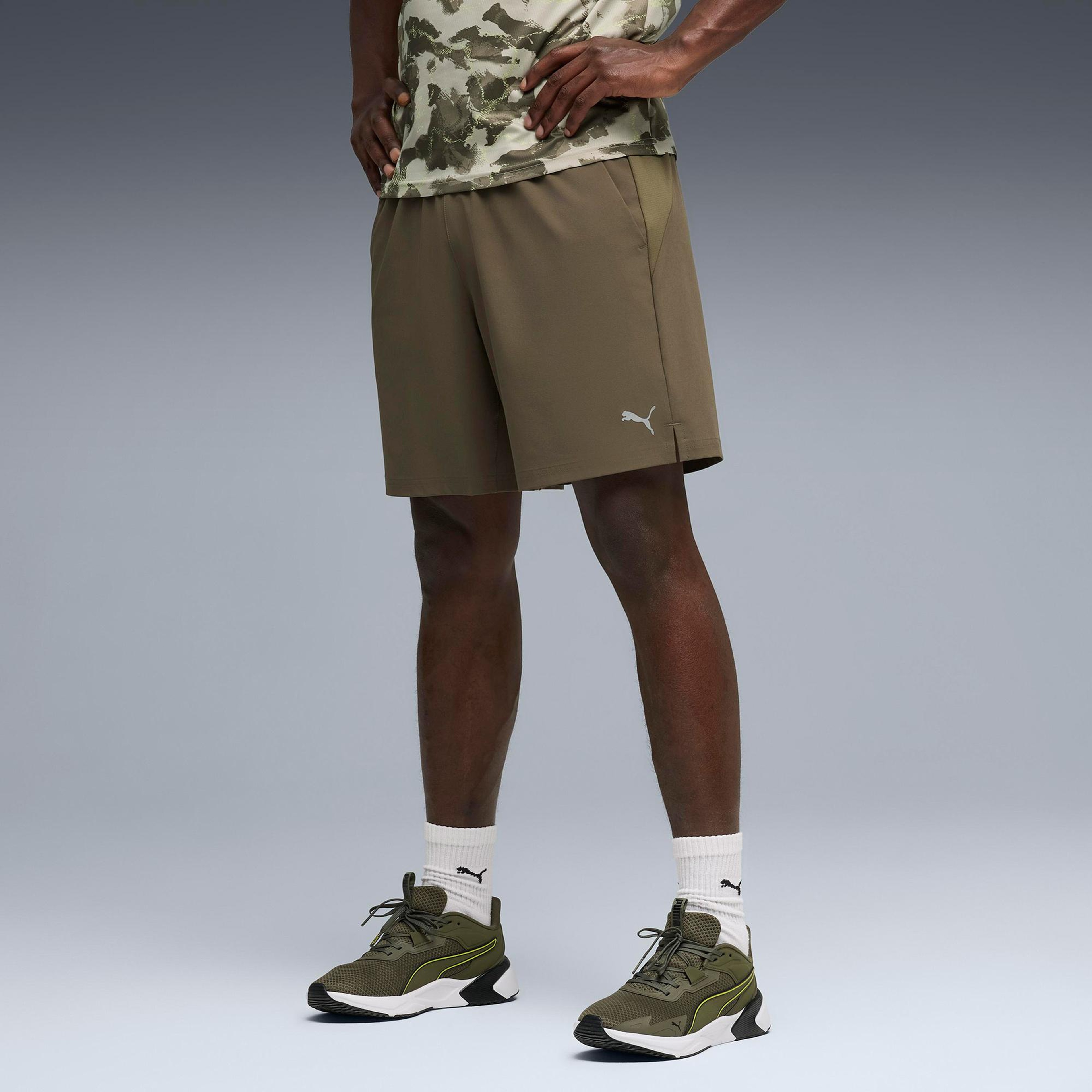 Puma Pwrtrain Fabric Mix Erkek Haki Antrenman Ceket