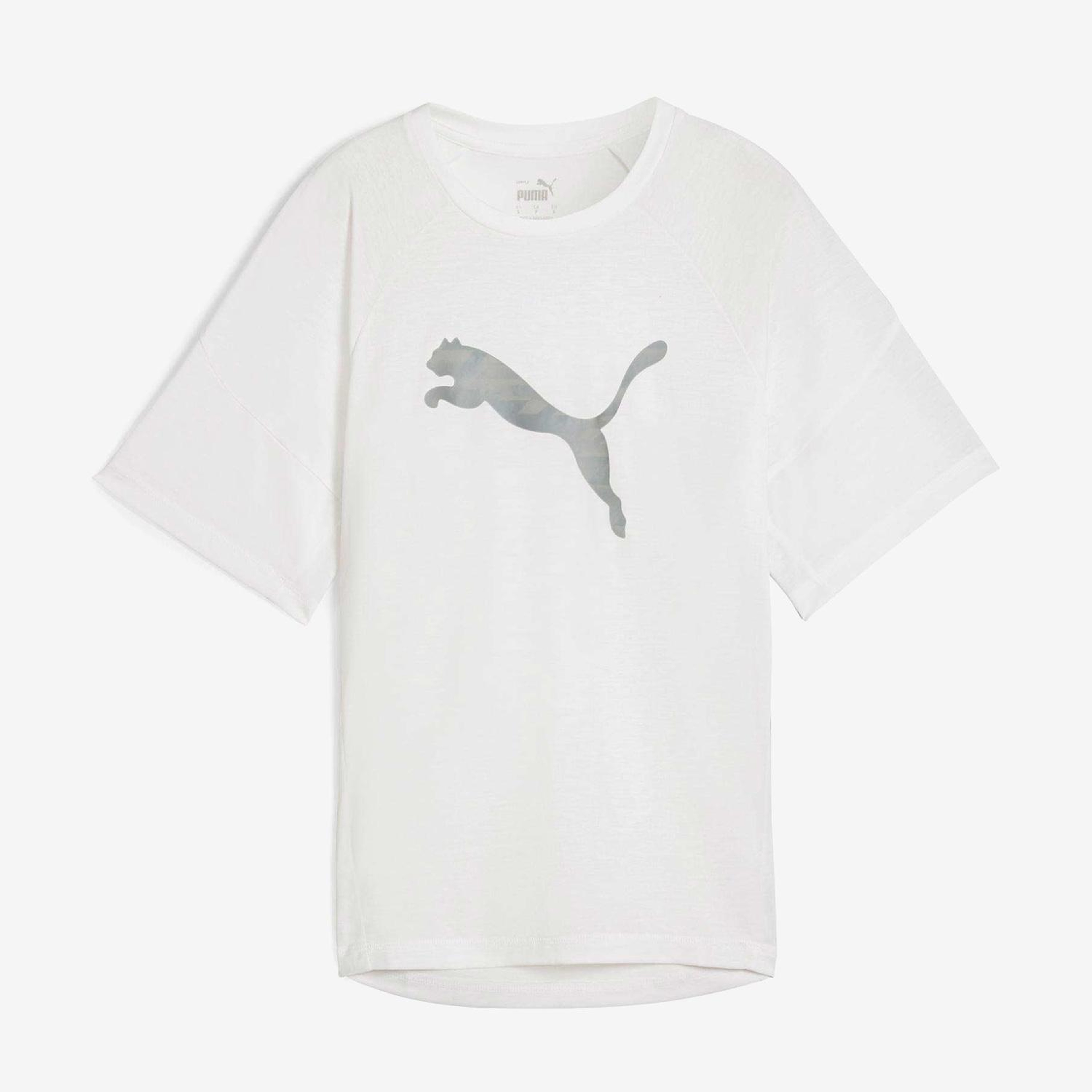 Puma Evostrıpe Graphic Kadın Beyaz T-Shirt