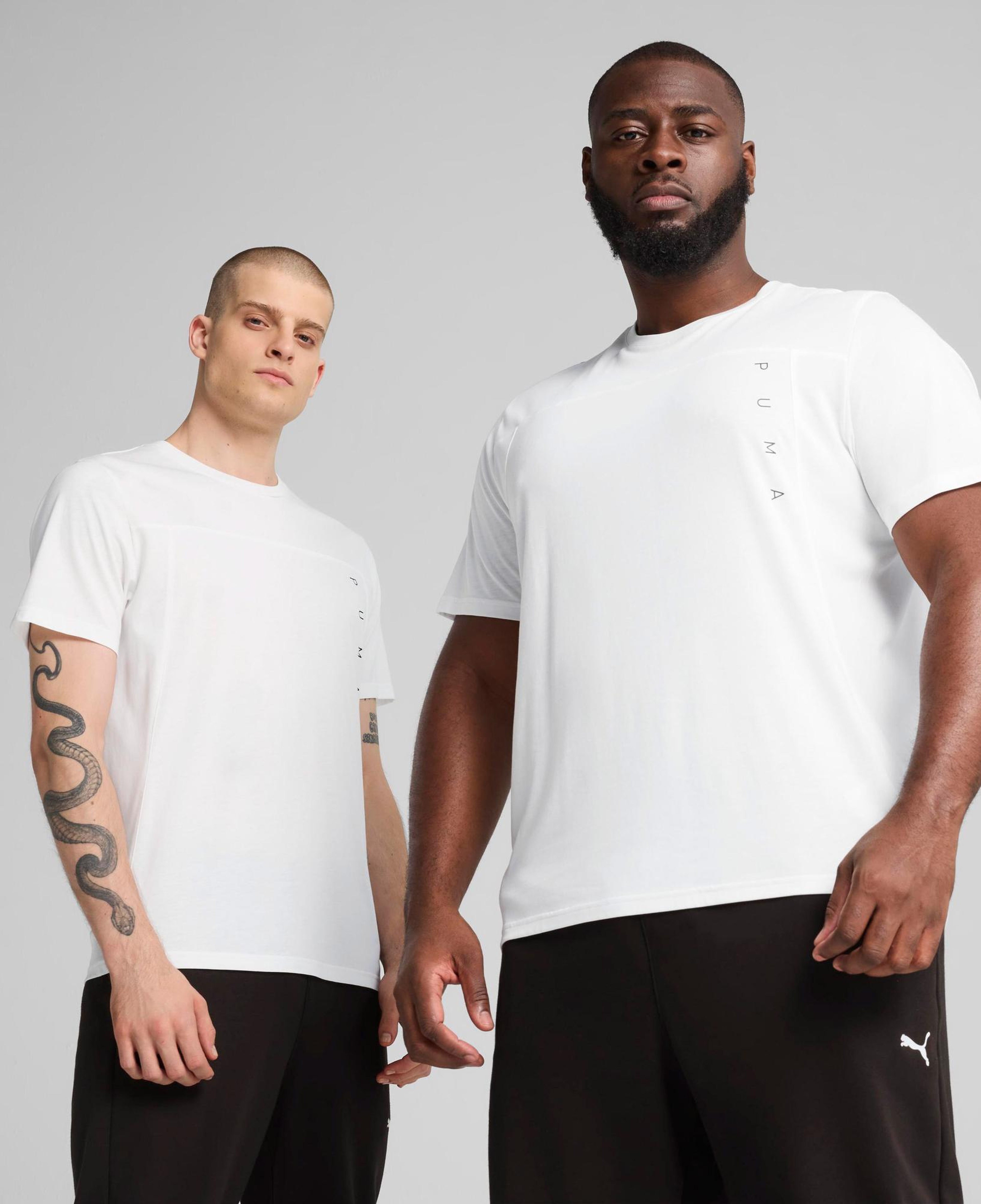 Puma Tad Tech Triblend Erkek Beyaz Antrenman T-Shirt