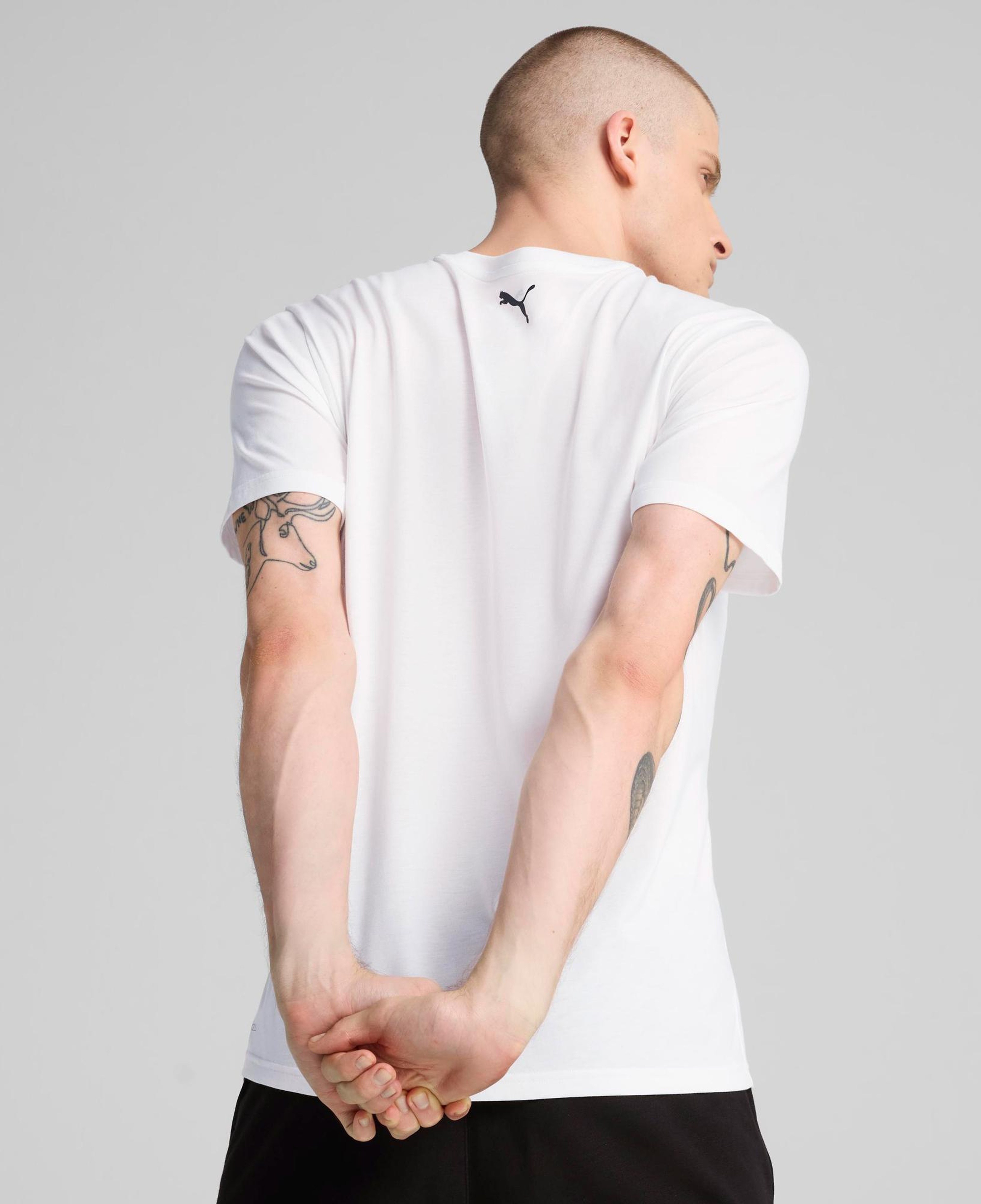 Puma Tad Tech Triblend Erkek Beyaz Antrenman T-Shirt