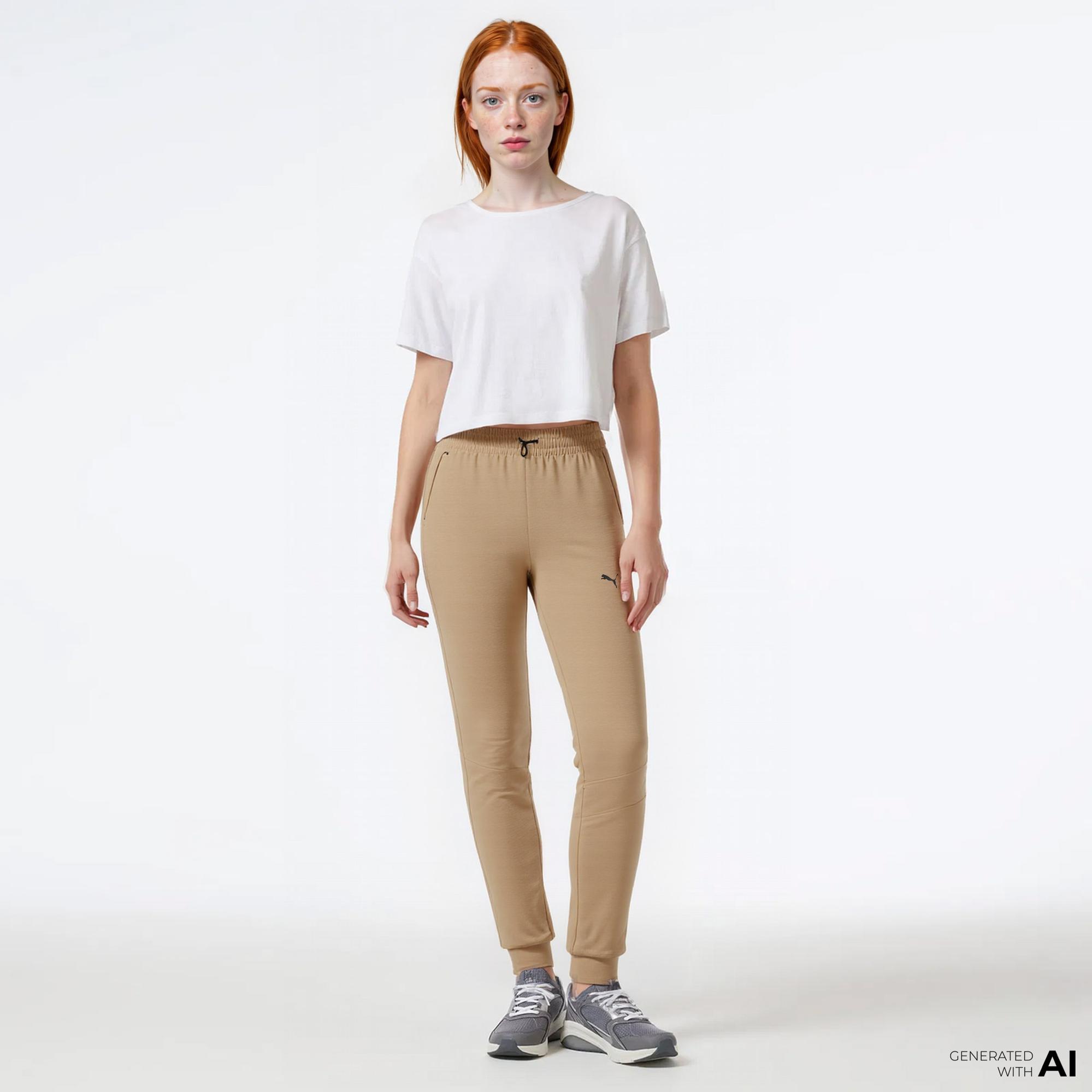 Puma Rad/Cal  Dk Unisex Bej Eşofman Altı