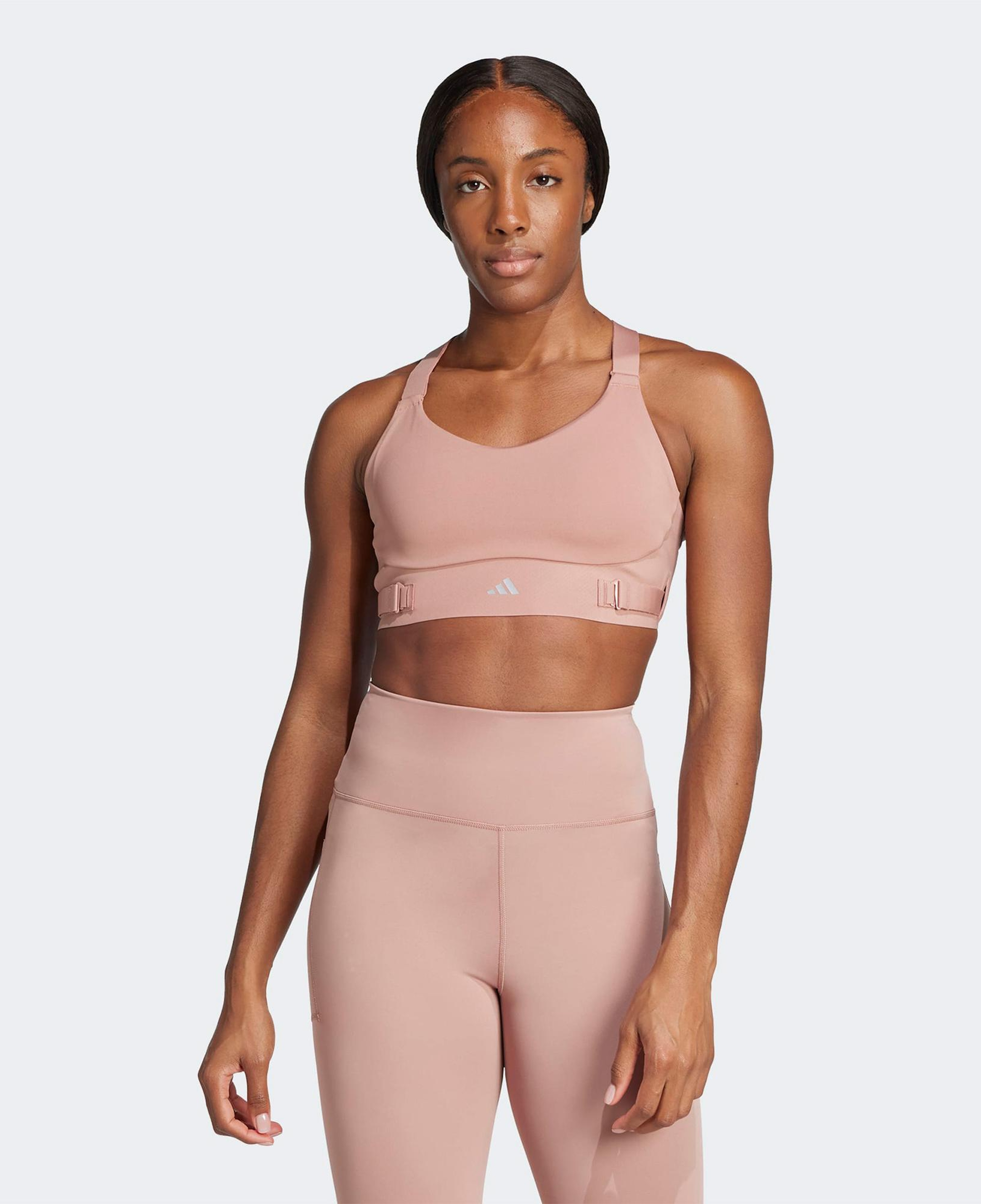 adidas Fastim L Hs Kadın Pembe Antrenman Bra