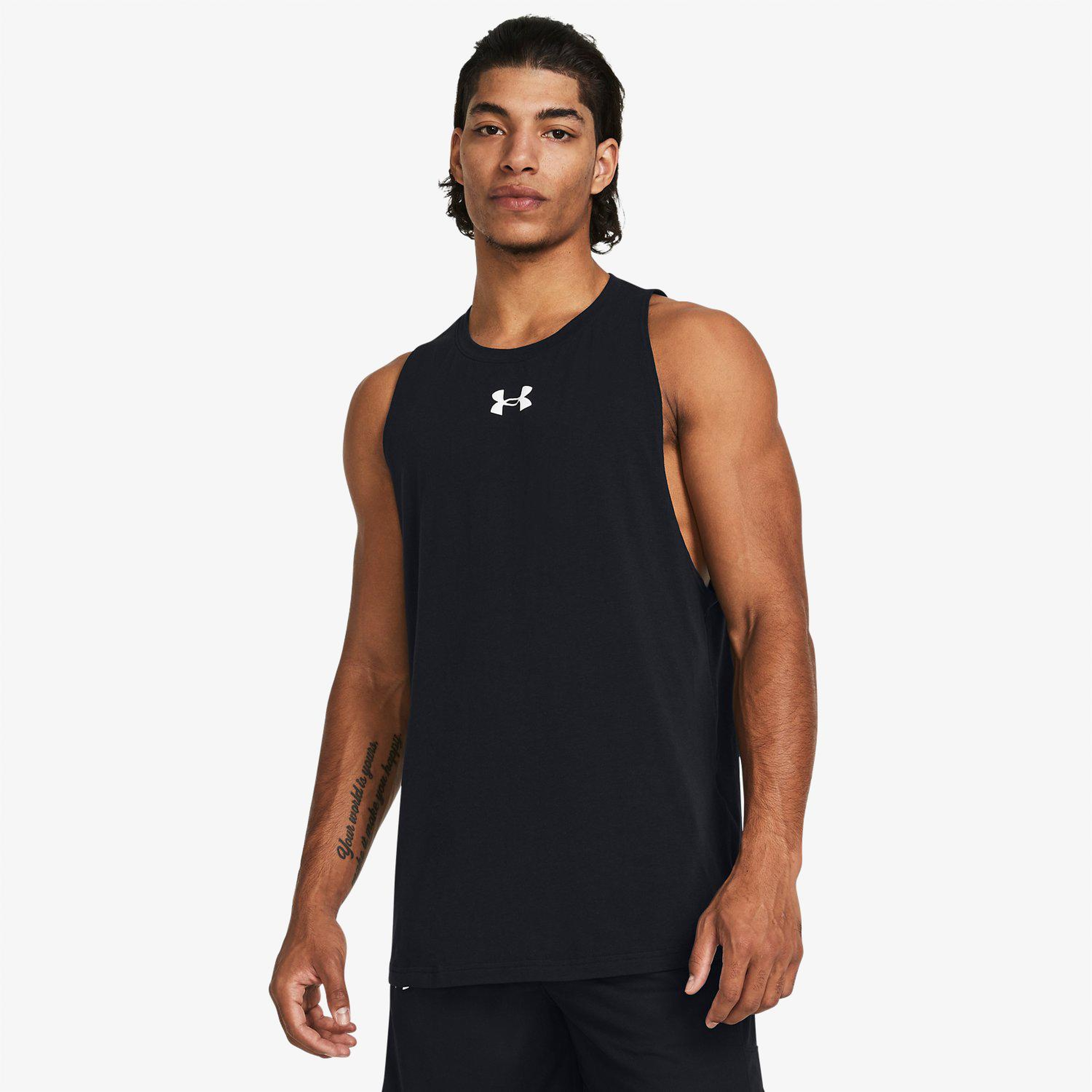 Under Armour Baseline Cotton Erkek Siyah Atlet
